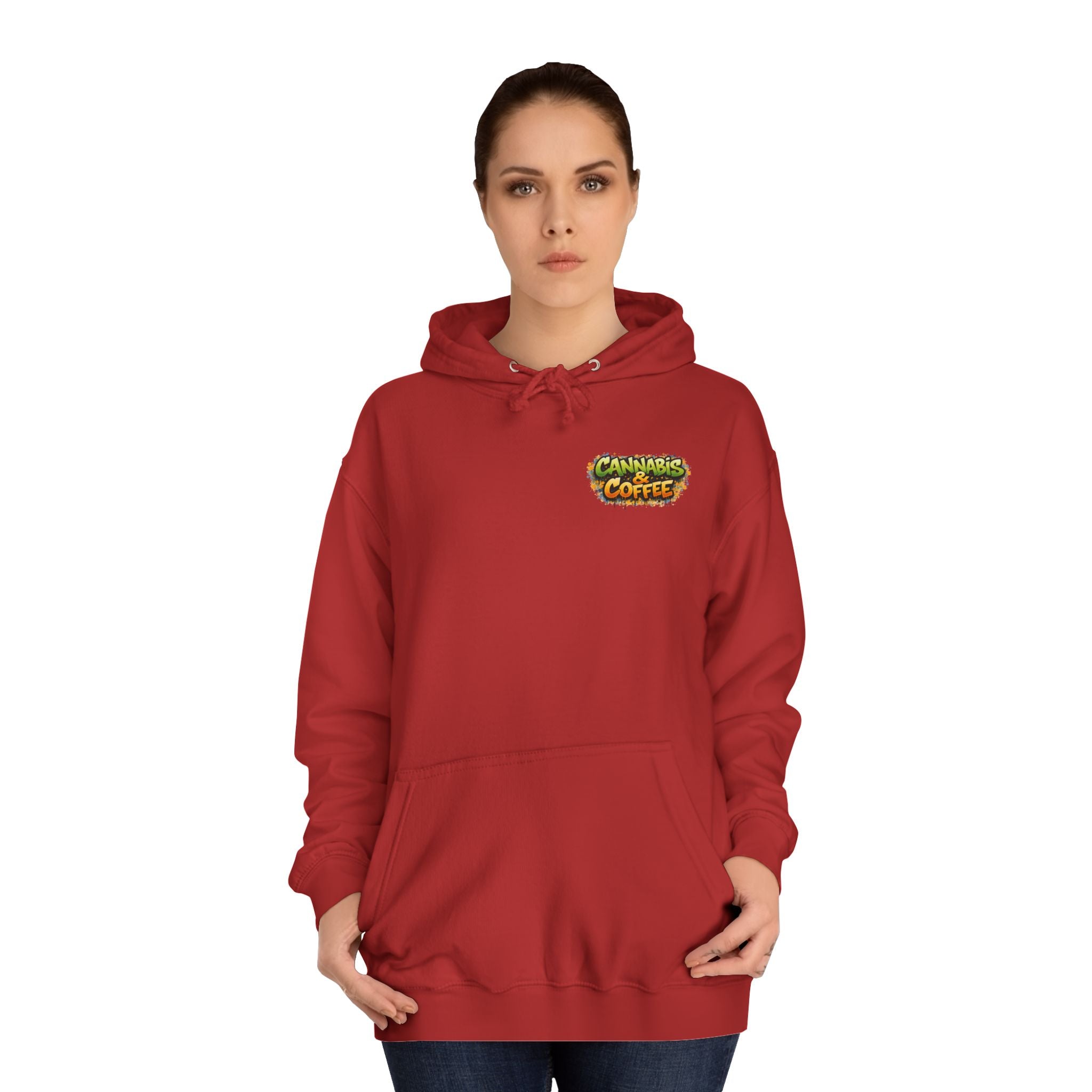 Highly Caffeinated Hoodie – Skull & Coffee Graphic College Pullover