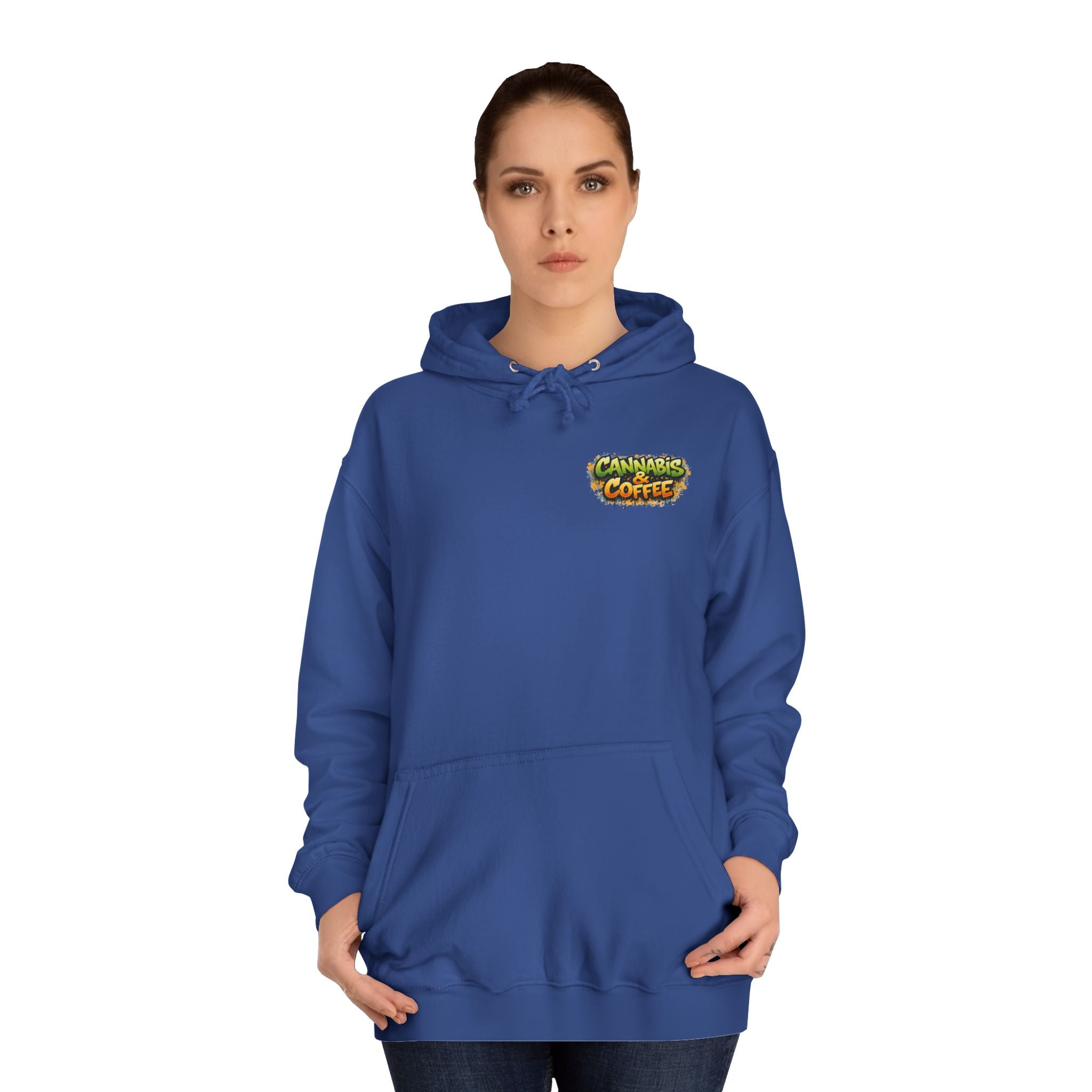 Highly Caffeinated Hoodie – Skull & Coffee Graphic College Pullover