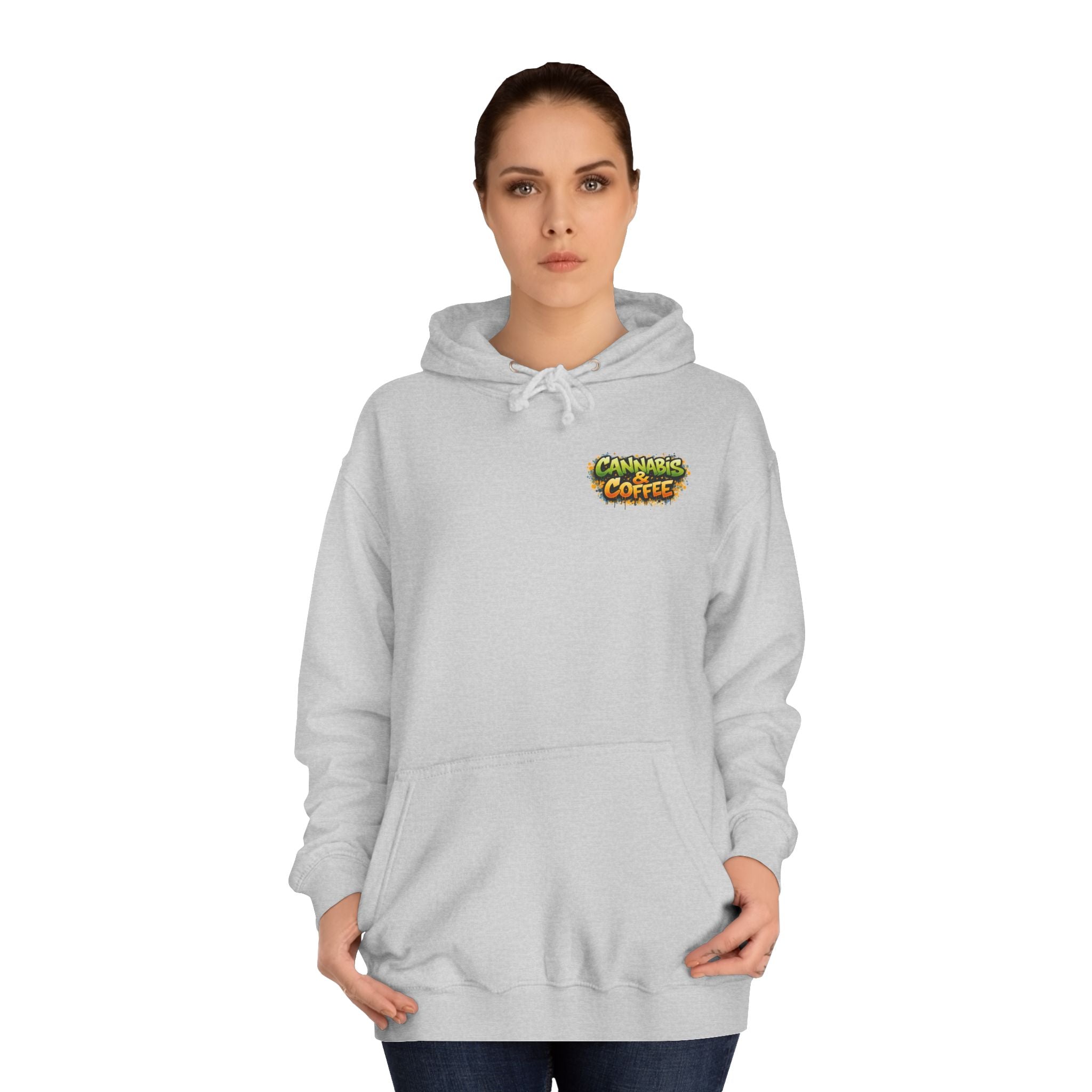 Highly Caffeinated Hoodie – Skull & Coffee Graphic College Pullover