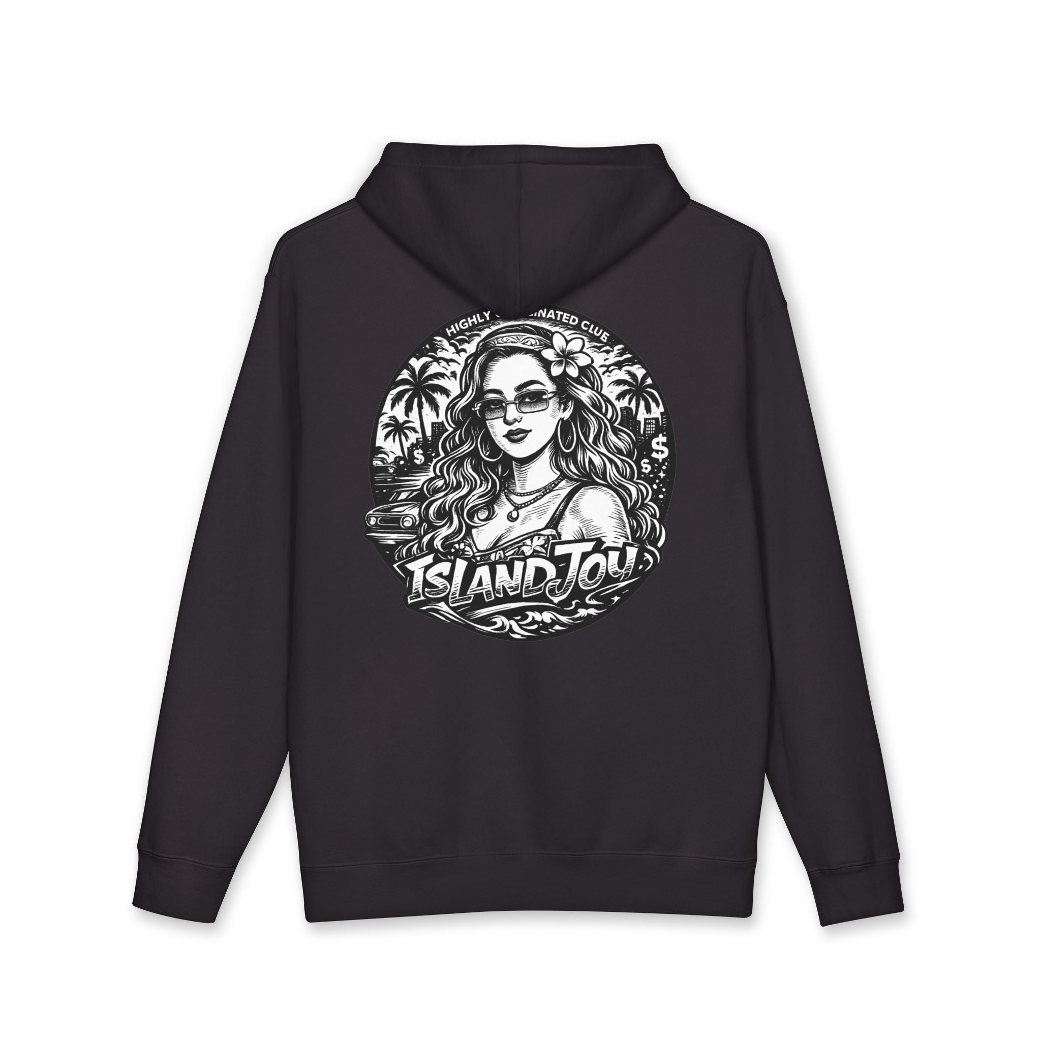 Island Tour Hoodie — Vintage Palm Beach Graphic Hooded Sweatshirt