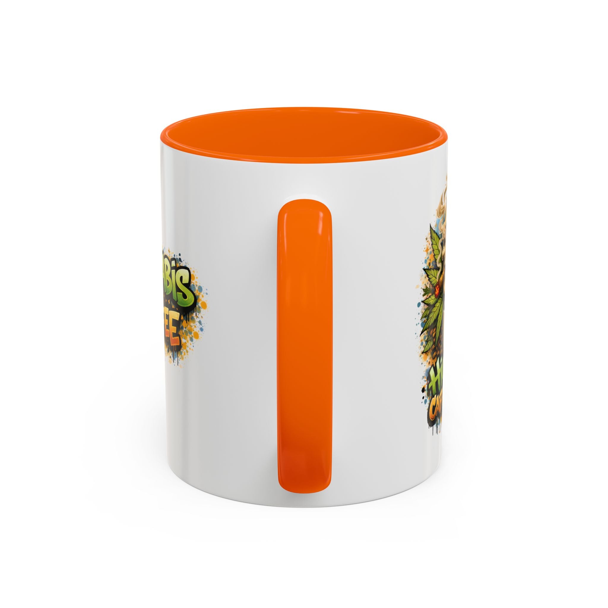 Cannabis & Coffee Accent Mug — 11/15oz Ceramic Coffee Mug