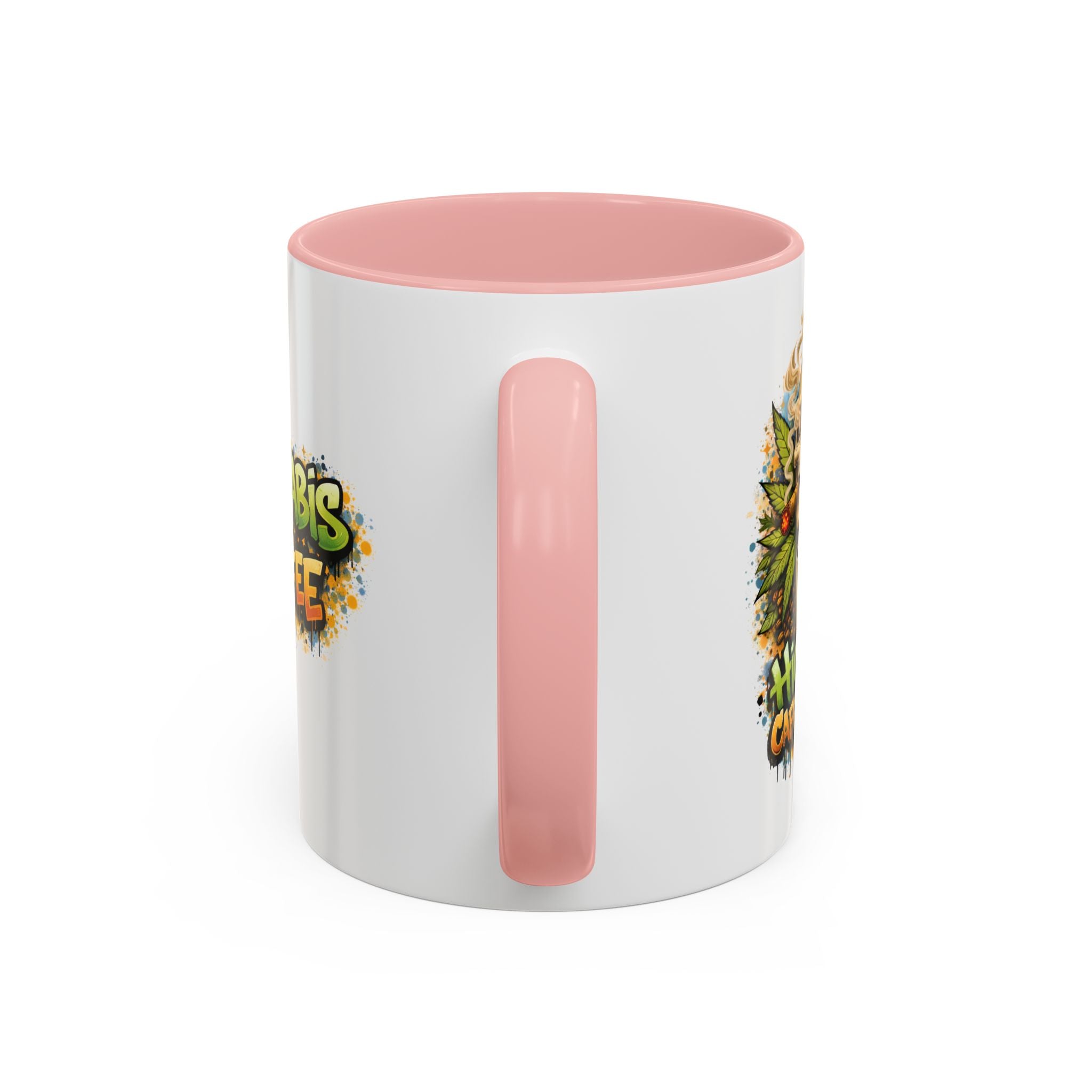 Cannabis & Coffee Accent Mug — 11/15oz Ceramic Coffee Mug
