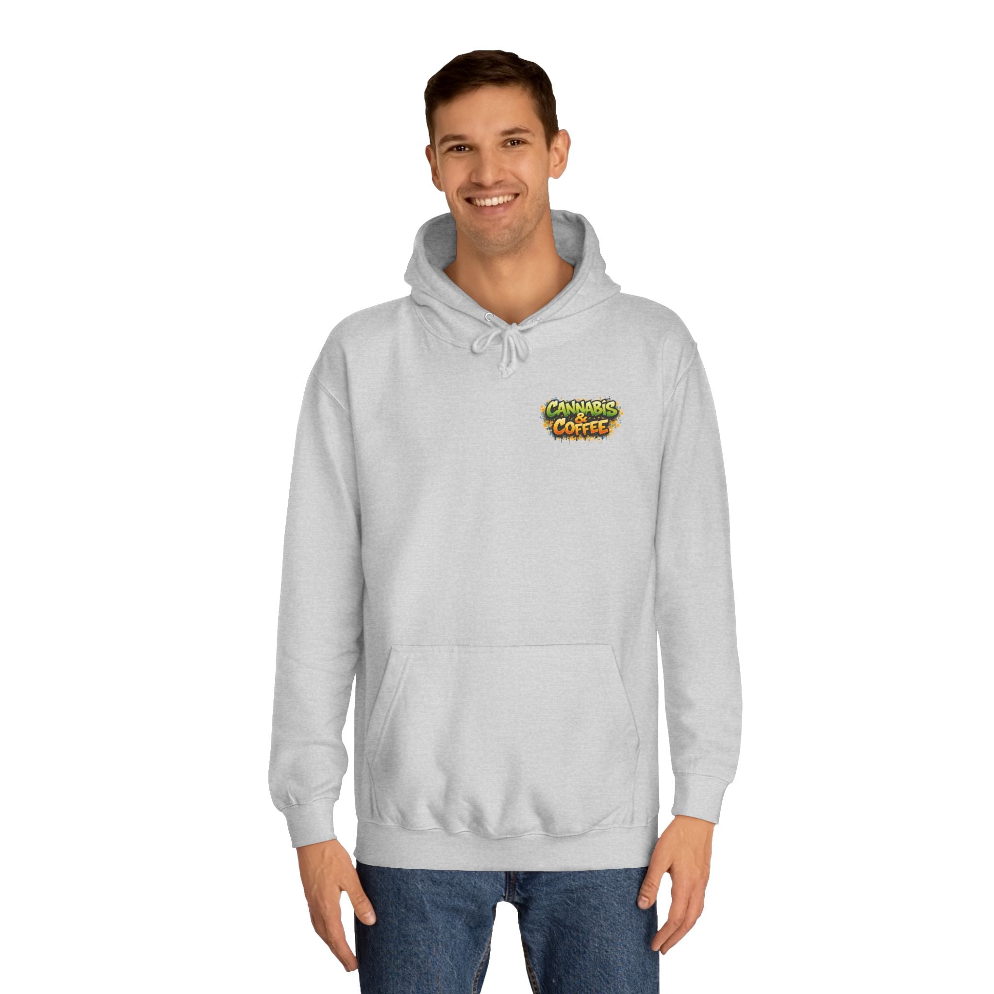 Highly Caffeinated Hoodie – Skull & Coffee Graphic College Pullover