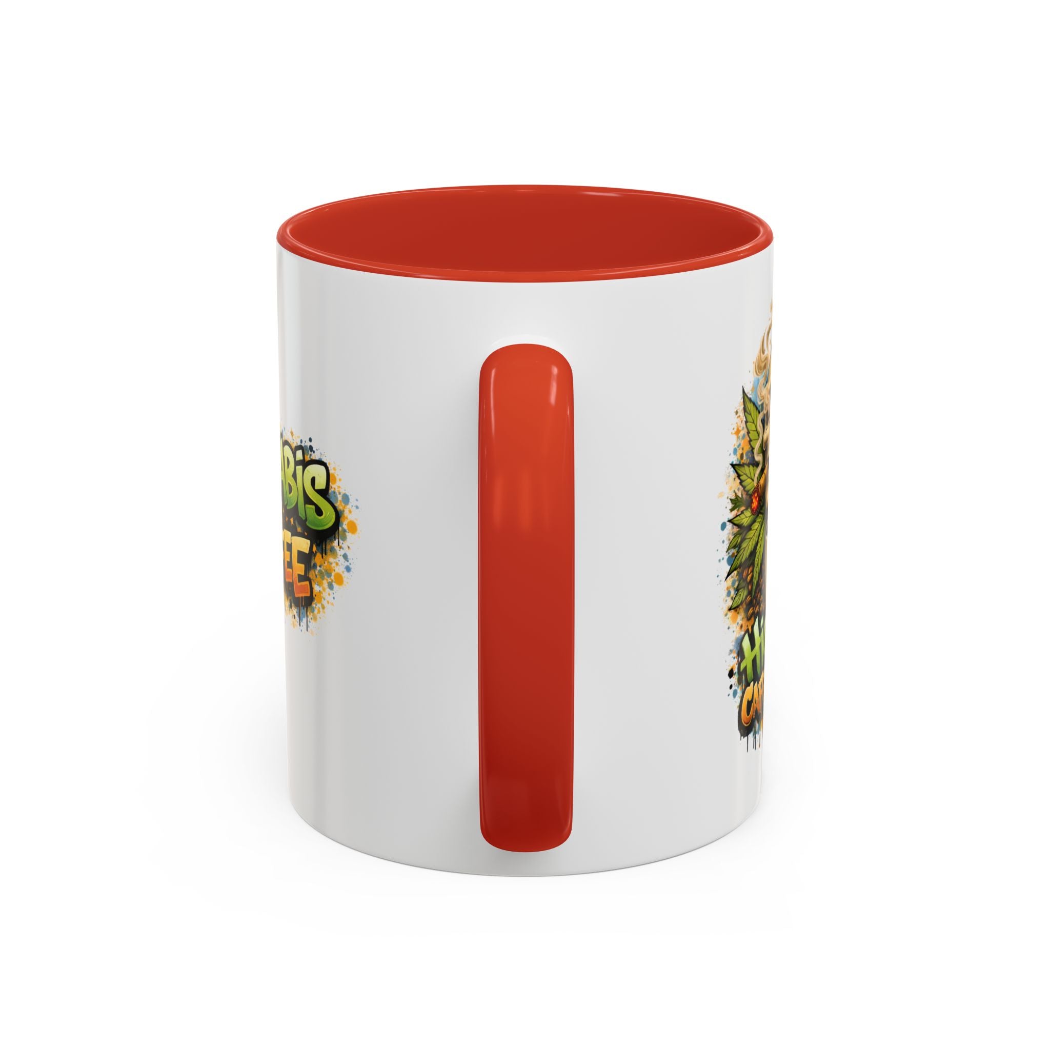 Cannabis & Coffee Accent Mug — 11/15oz Ceramic Coffee Mug