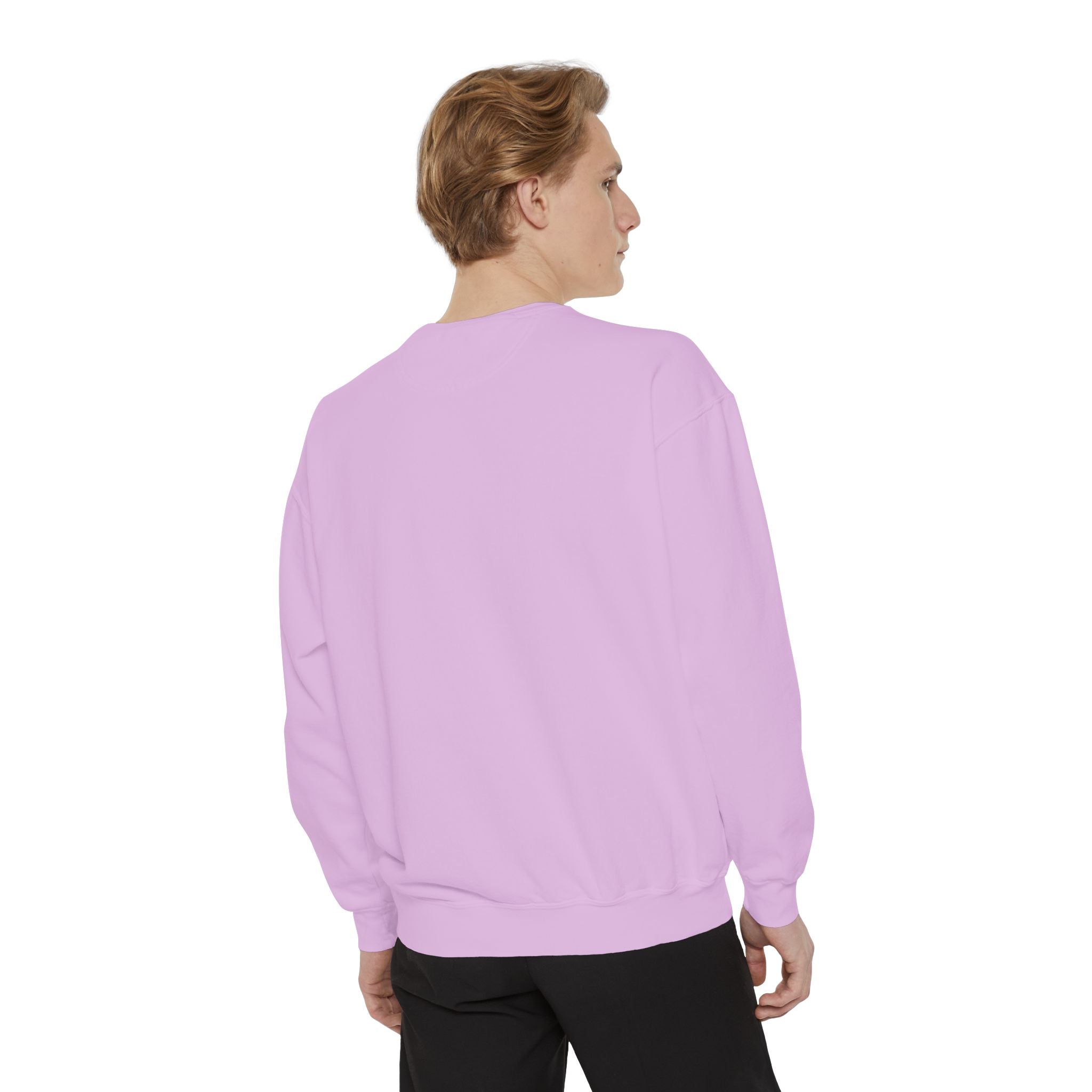 Coral Floral Motorcycle Sweatshirt — 'Ride Wild' Chest Graphic