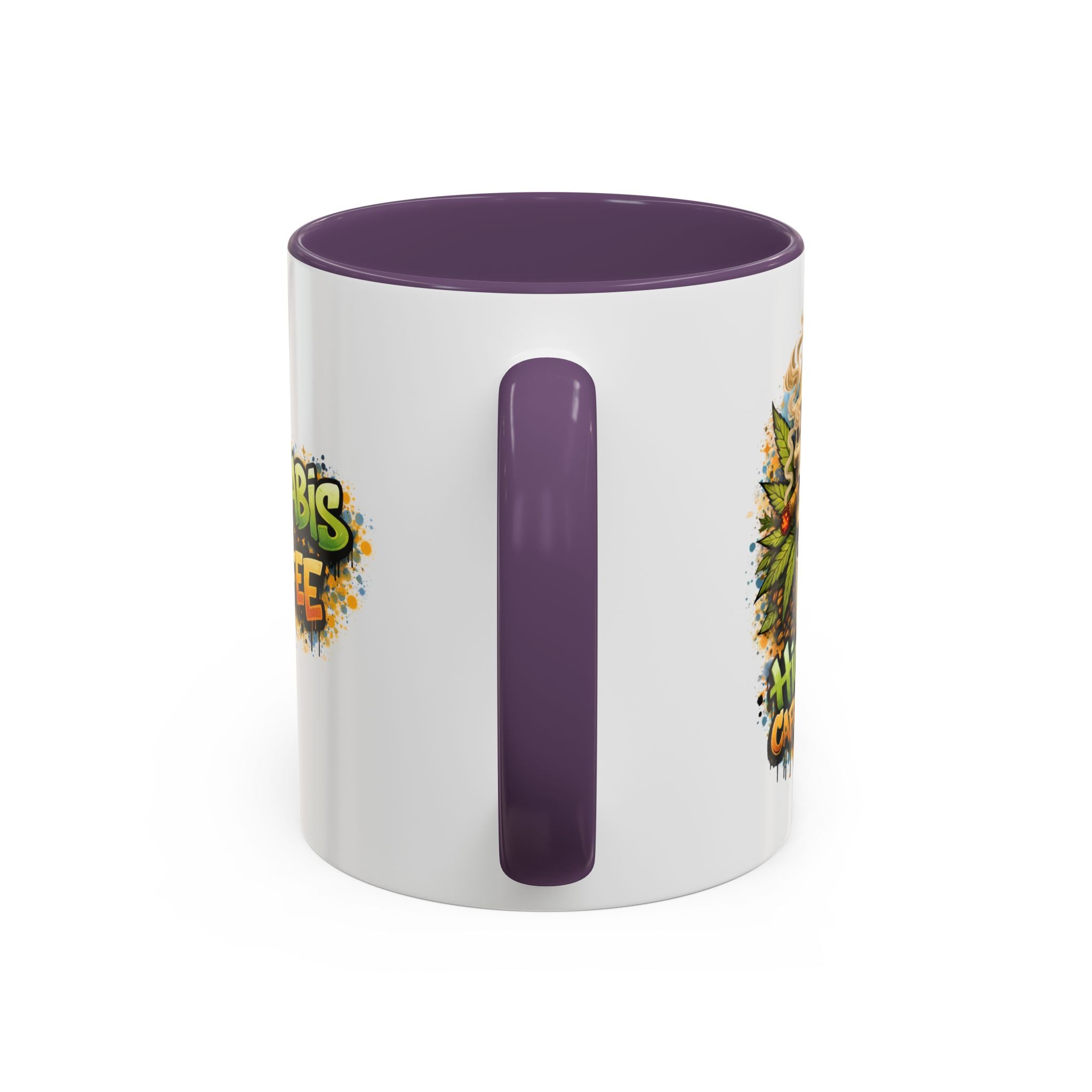 Cannabis & Coffee Accent Mug — 11/15oz Ceramic Coffee Mug