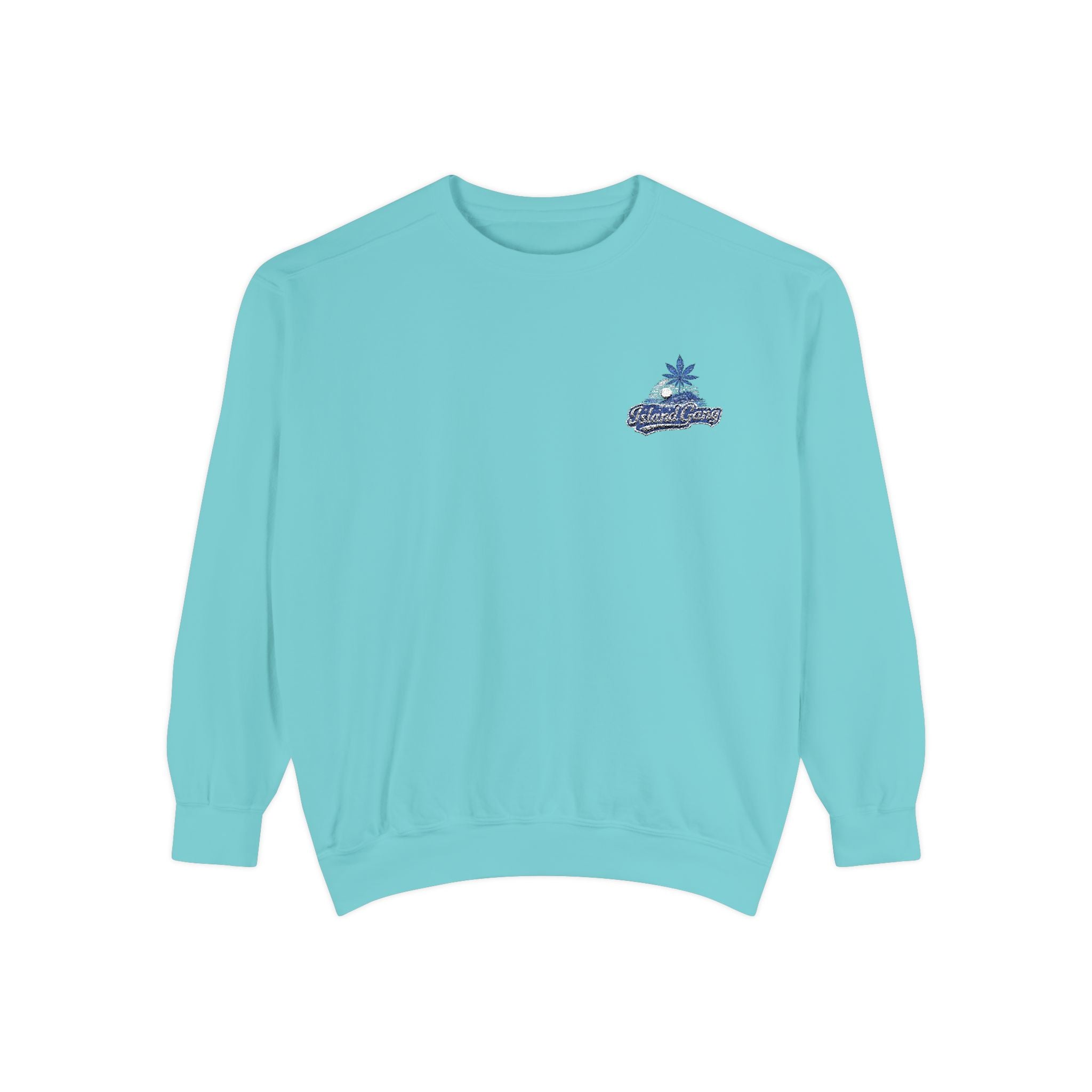 Coral Floral Motorcycle Sweatshirt — 'Ride Wild' Chest Graphic