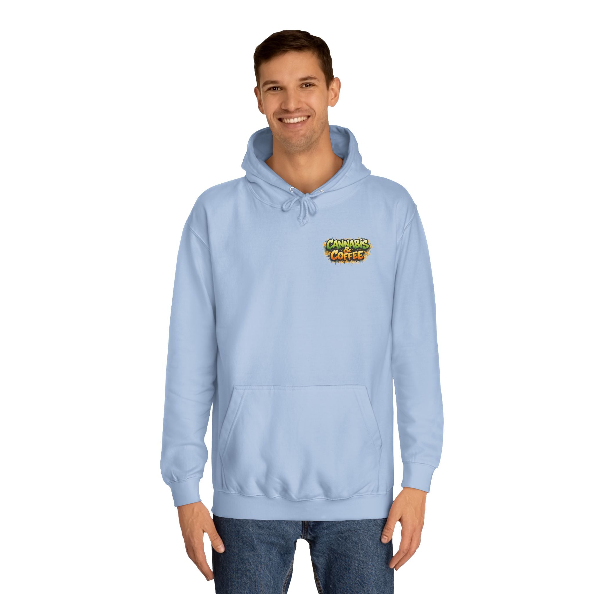 Highly Caffeinated Hoodie – Skull & Coffee Graphic College Pullover