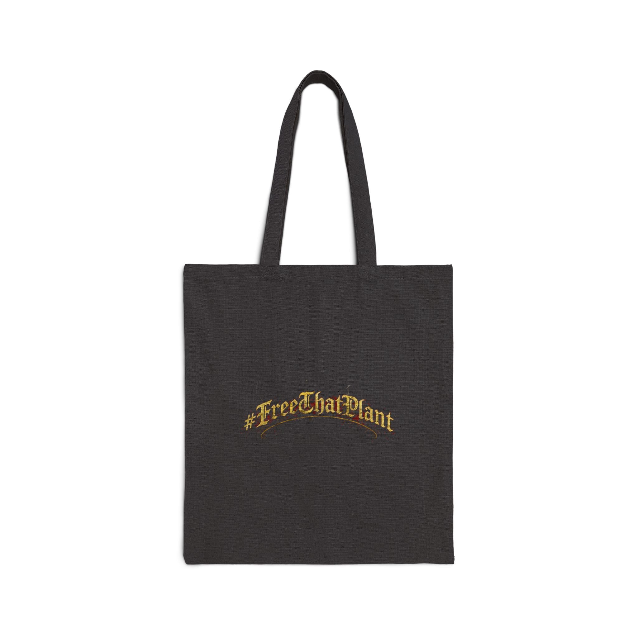 Tote Bag — Red Randy Vintage Skull & Roses Canvas Tote with “#FreeThatPlant”
