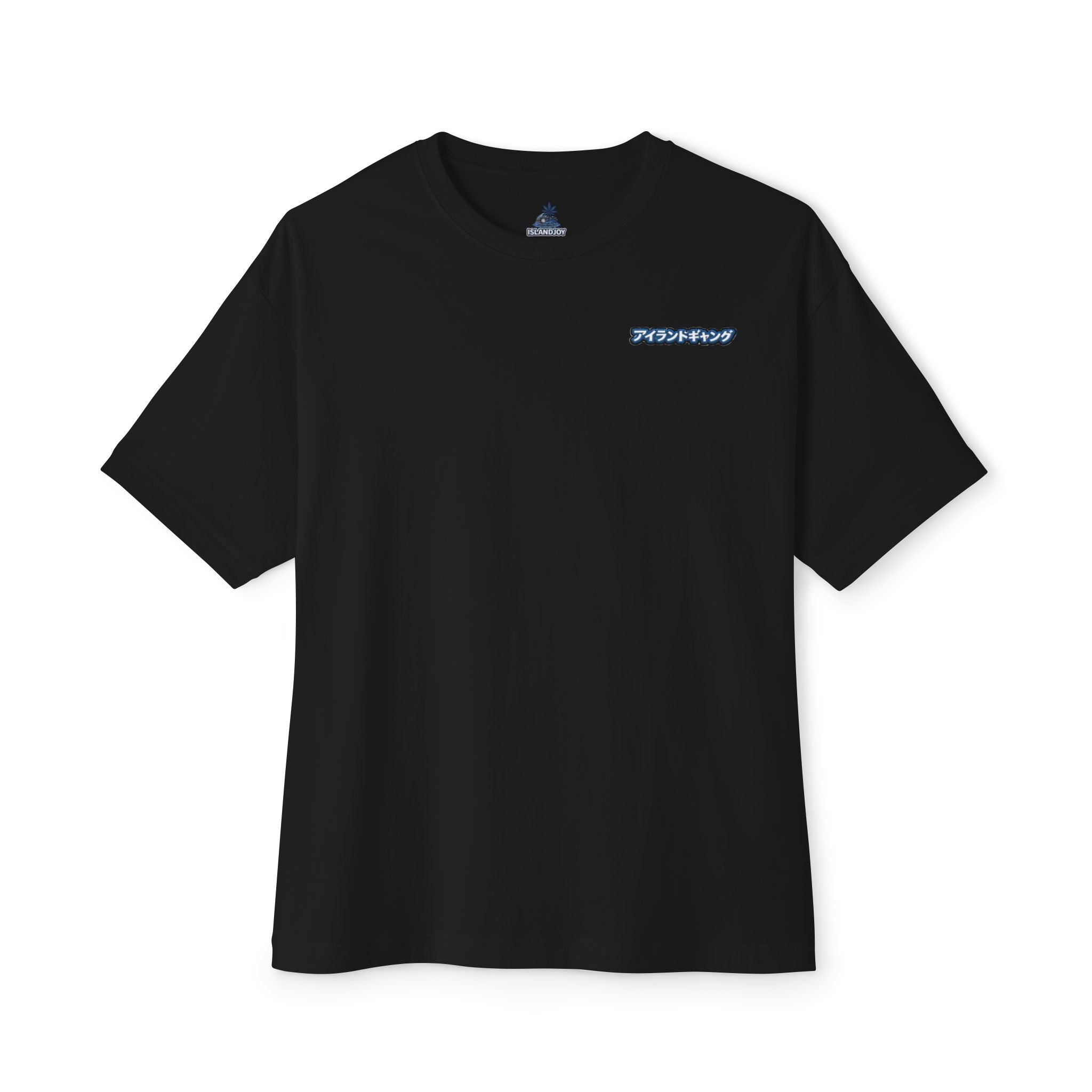 IslandJoy Sunset Palm Tee — Pink Oversized Boxy T-Shirt