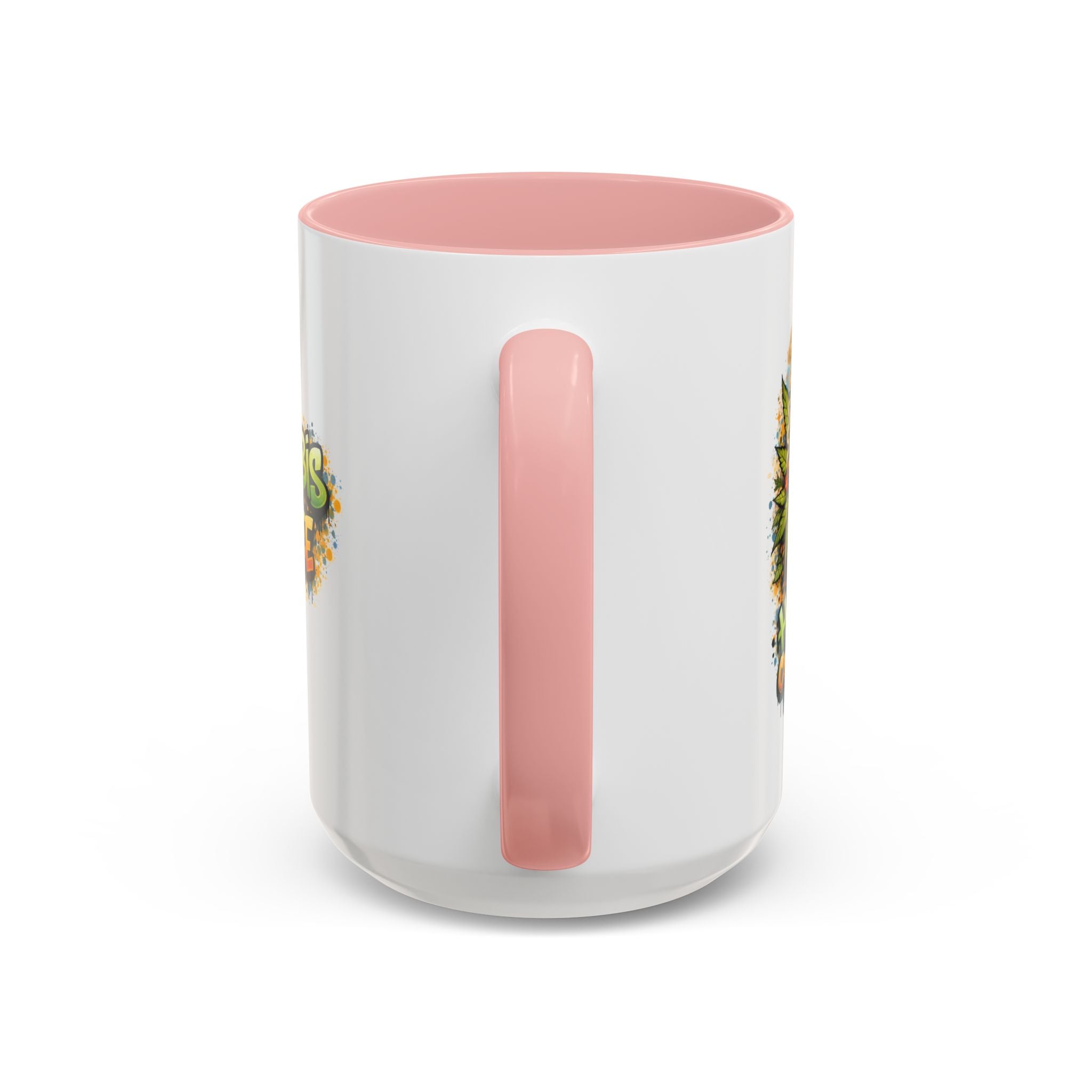 Cannabis & Coffee Accent Mug — 11/15oz Ceramic Coffee Mug