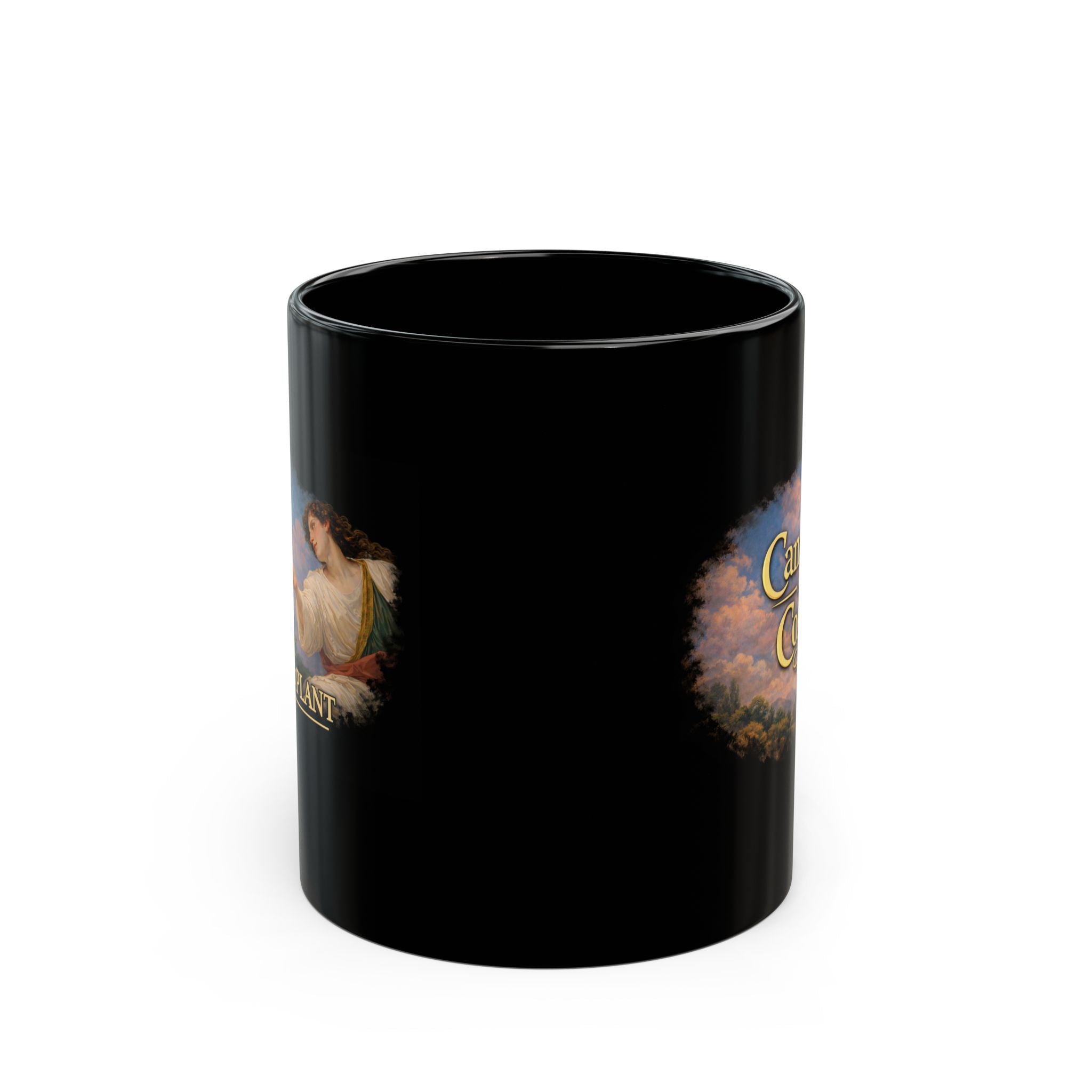 Cannabis and Coffee Black Mug — 11oz/15oz Coffee Cup for Cannabis Enthusiasts