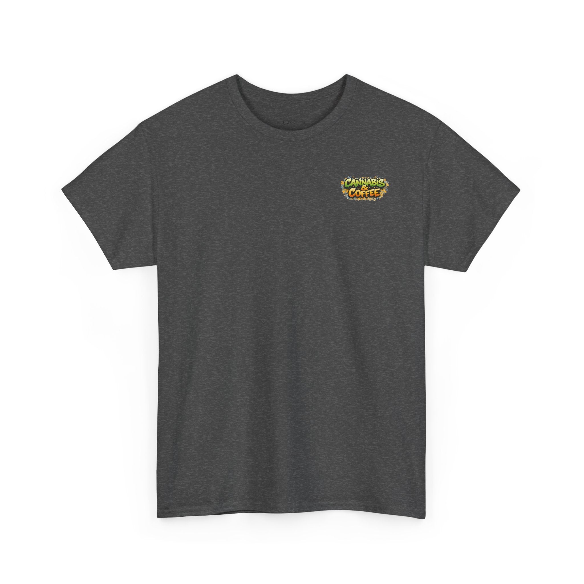 Coffee Skull Tee — "Highly Caffeinated" Graphic Shirt for Coffee Lovers