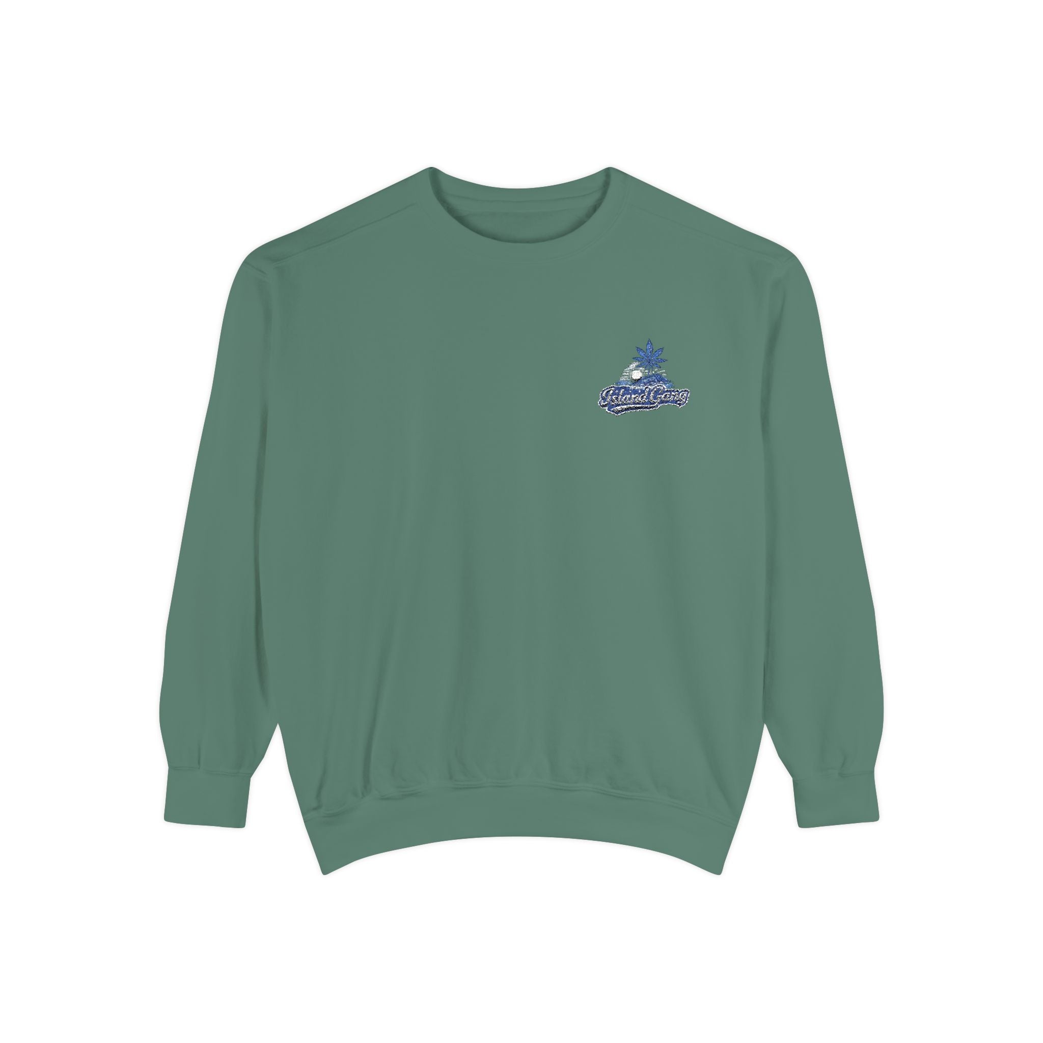 Coral Floral Motorcycle Sweatshirt — 'Ride Wild' Chest Graphic