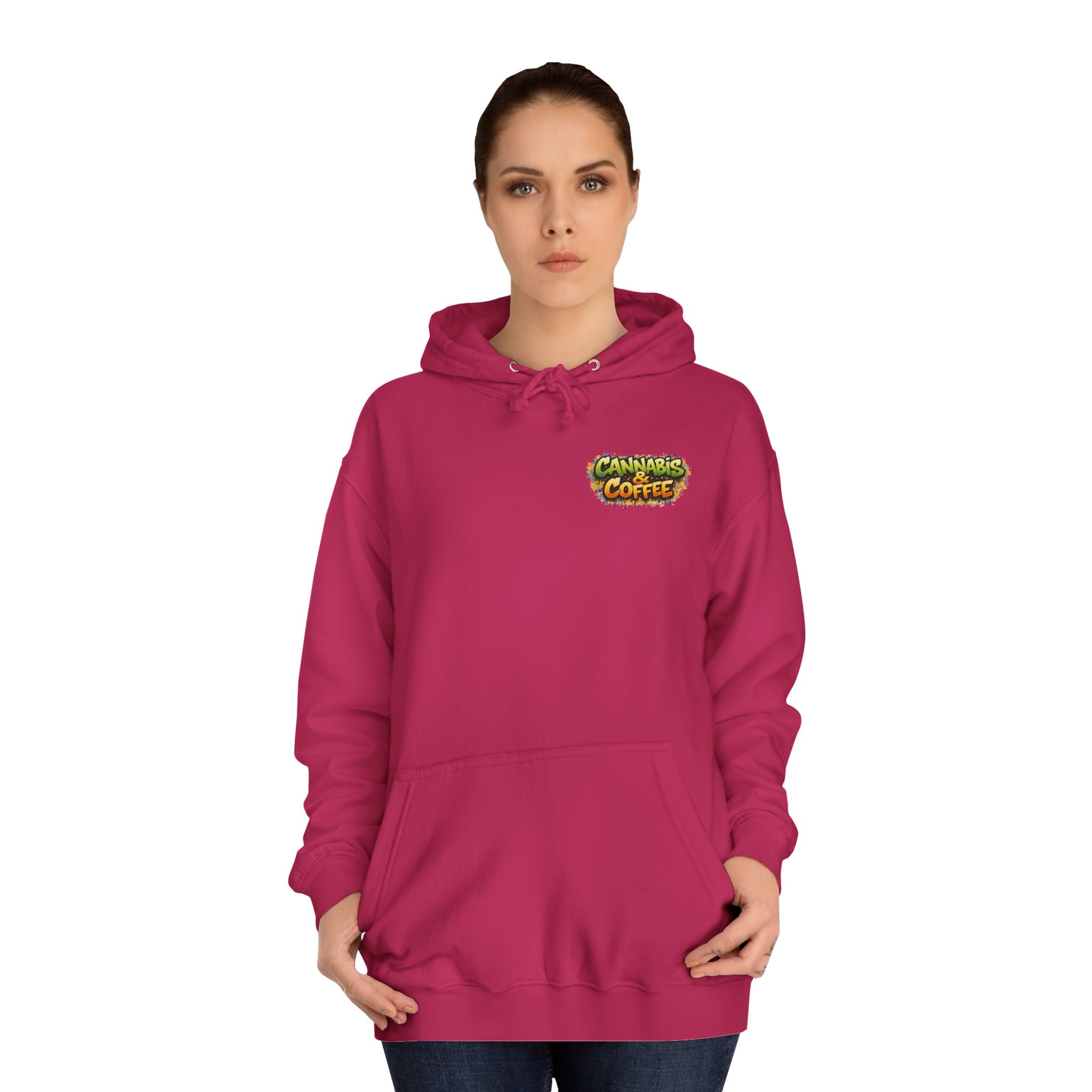 Highly Caffeinated Hoodie – Skull & Coffee Graphic College Pullover