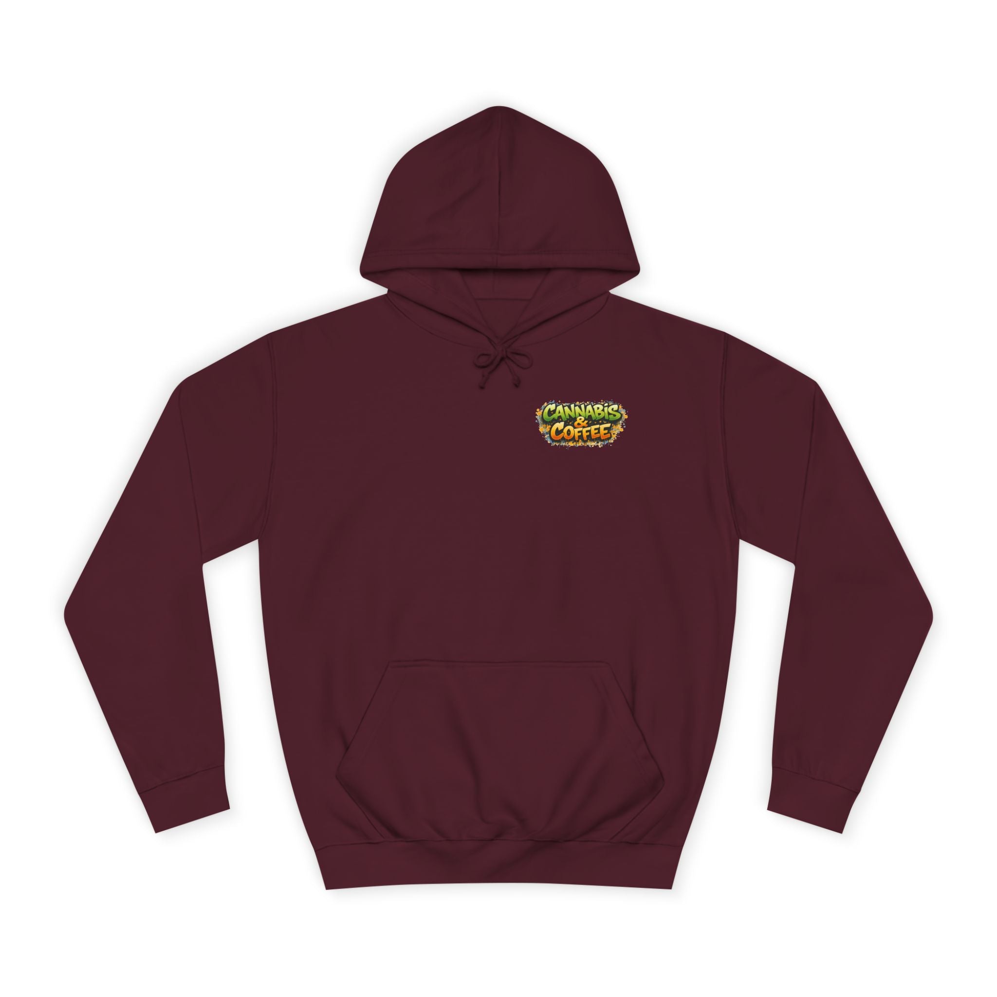 Highly Caffeinated Hoodie – Skull & Coffee Graphic College Pullover