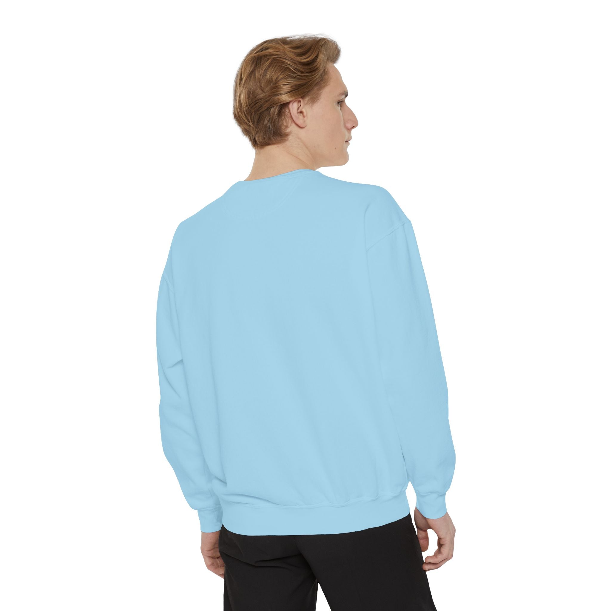 Coral Floral Motorcycle Sweatshirt — 'Ride Wild' Chest Graphic