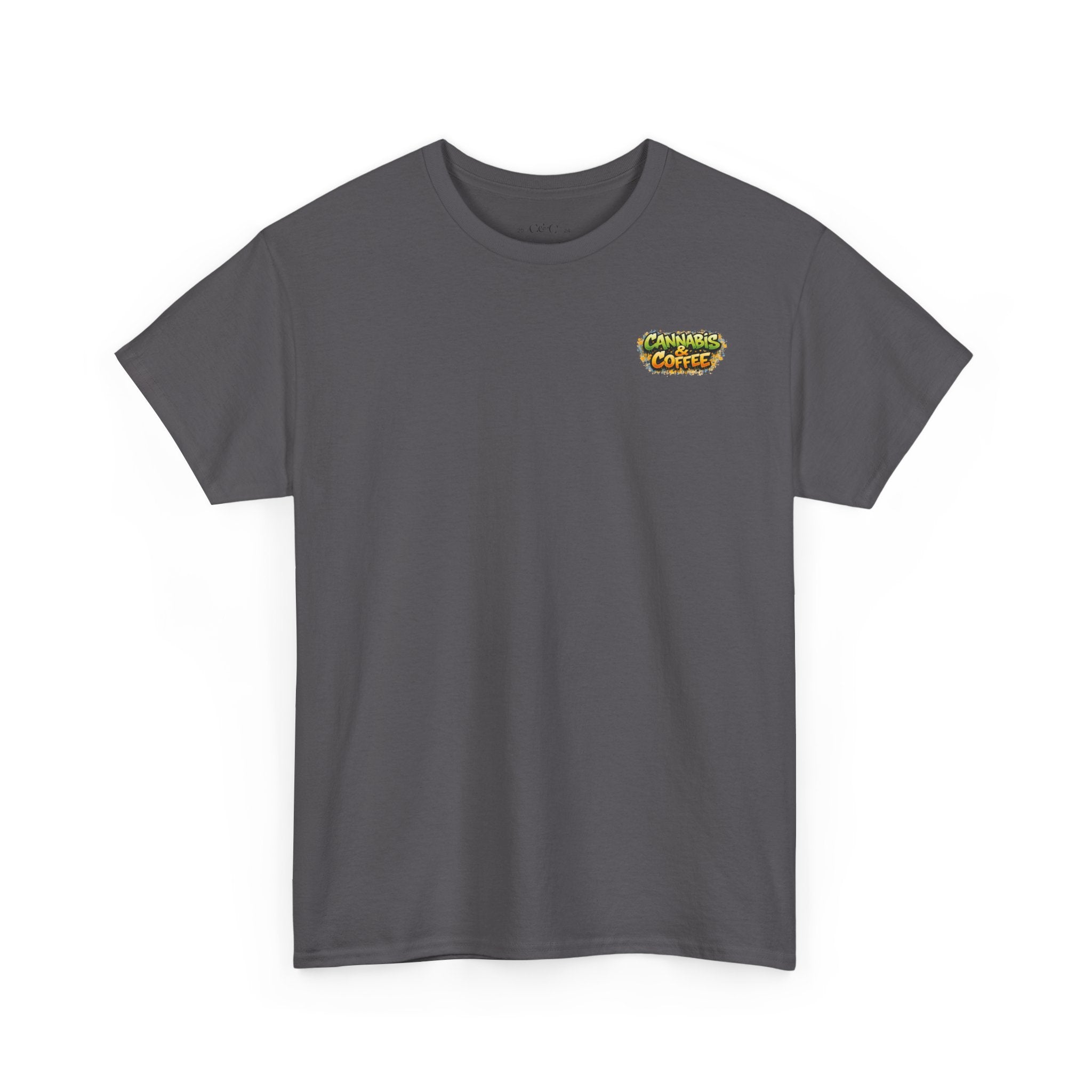 Coffee Skull Tee — "Highly Caffeinated" Graphic Shirt for Coffee Lovers