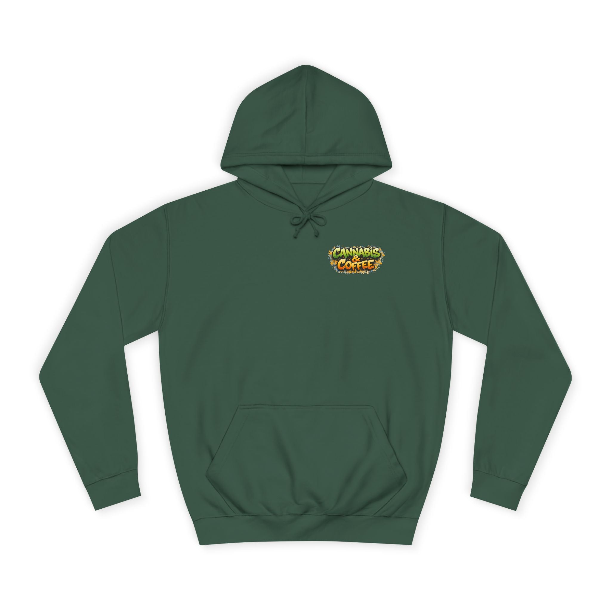 Highly Caffeinated Hoodie – Skull & Coffee Graphic College Pullover