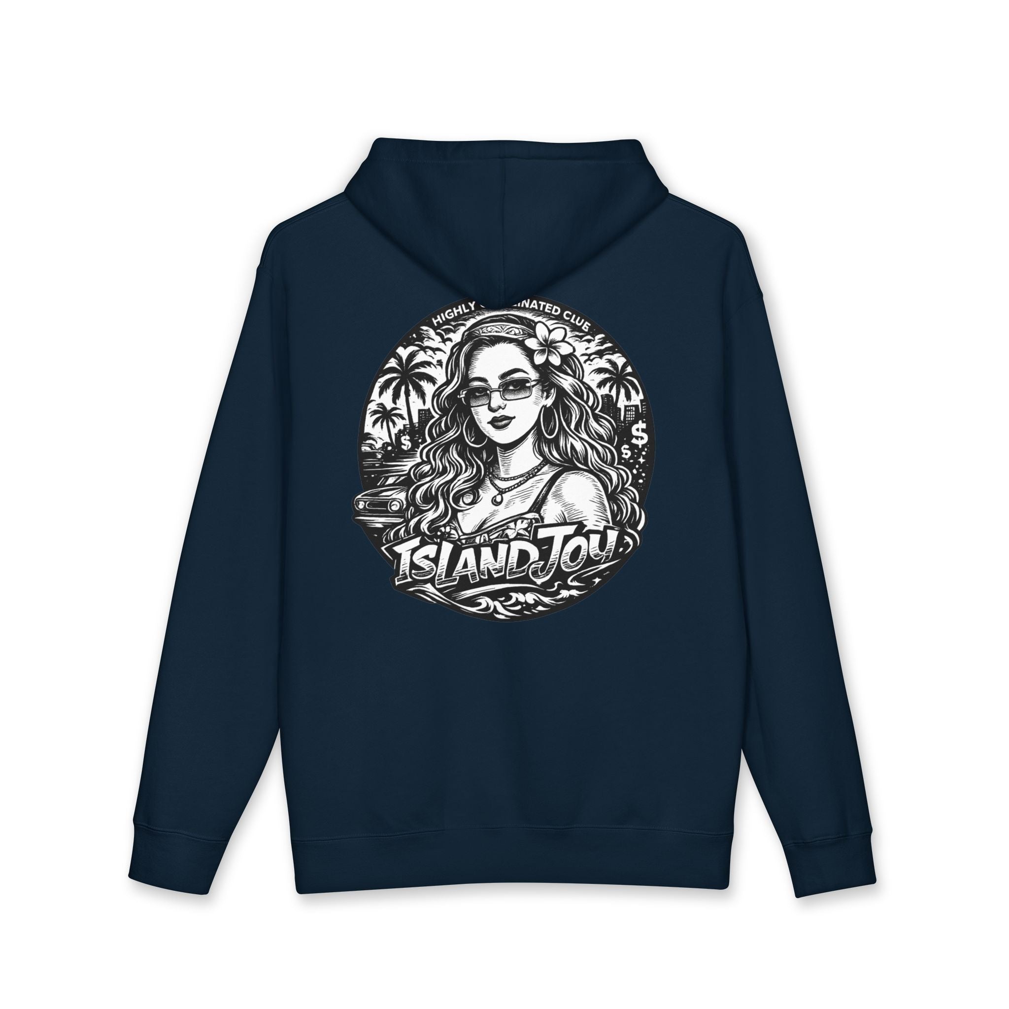 Island Tour Hoodie — Vintage Palm Beach Graphic Hooded Sweatshirt