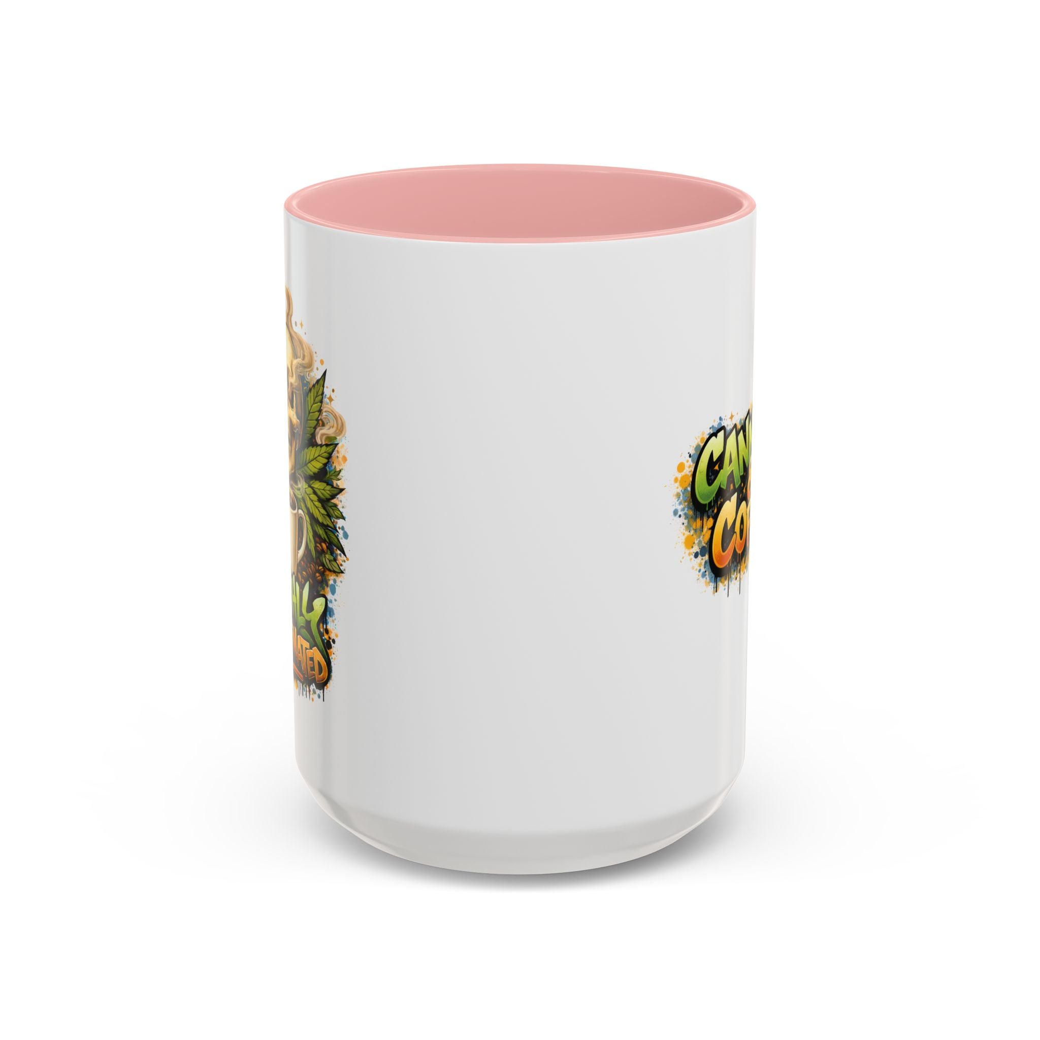 Cannabis & Coffee Accent Mug — 11/15oz Ceramic Coffee Mug
