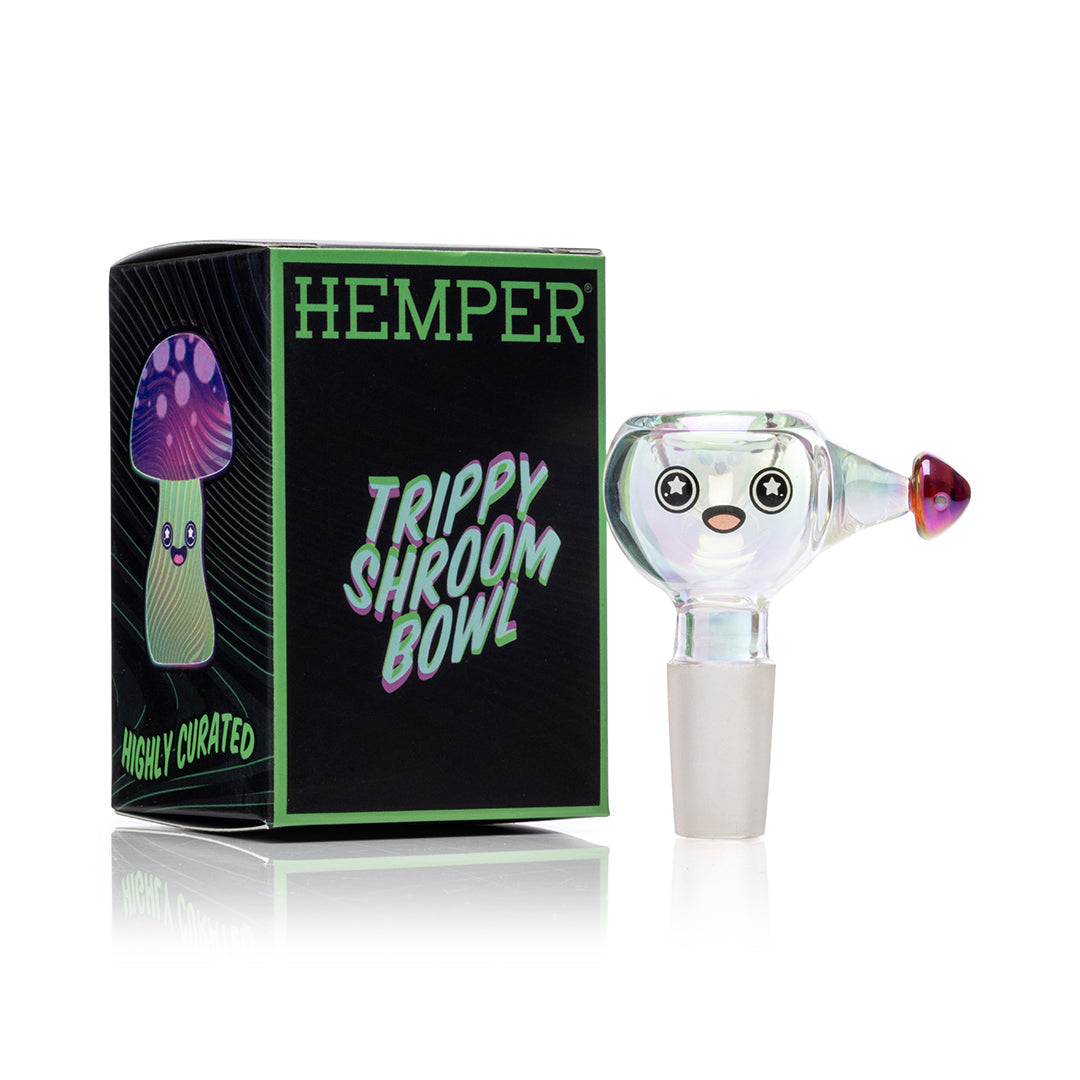 Hemper Trippy Shroom Bong Bowl - 14mm Male
