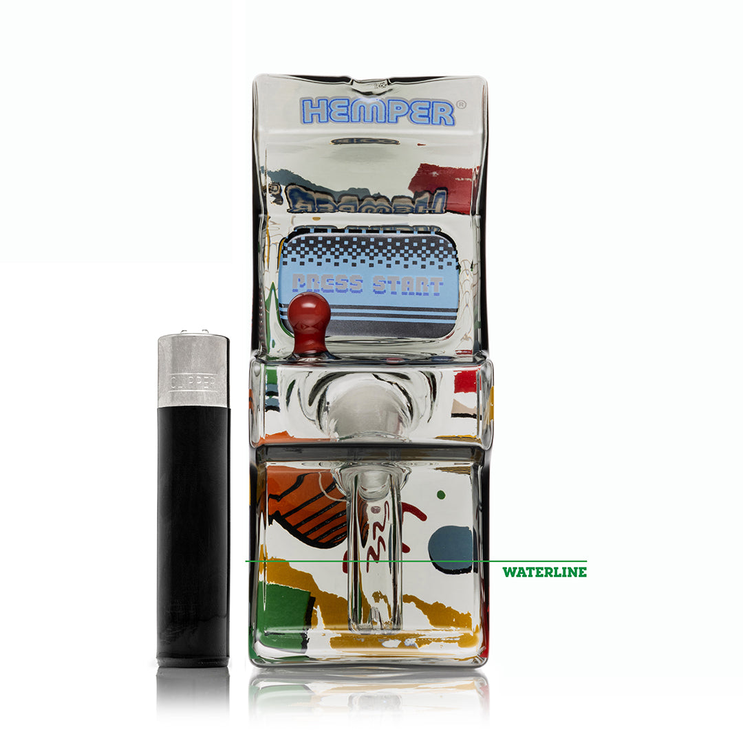 Hemper 5.5” Glass Arcade Mini Bong