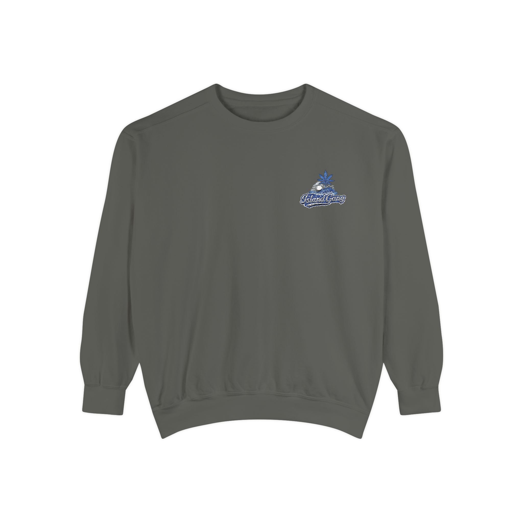 Coral Floral Motorcycle Sweatshirt — 'Ride Wild' Chest Graphic