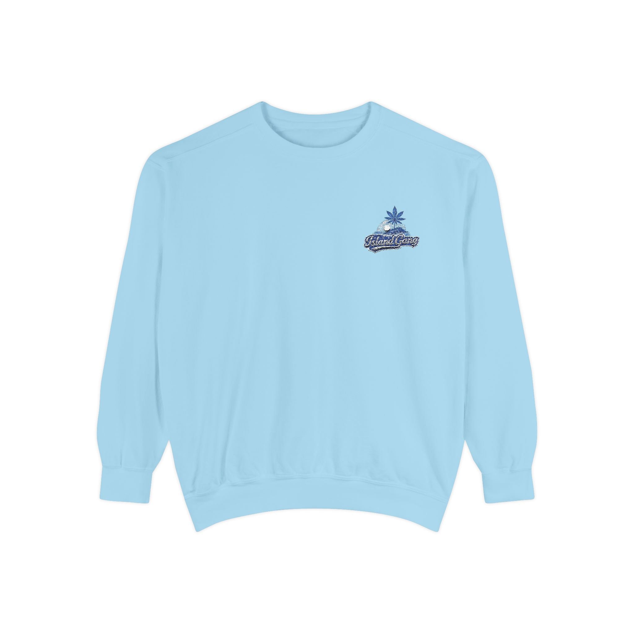Coral Floral Motorcycle Sweatshirt — 'Ride Wild' Chest Graphic