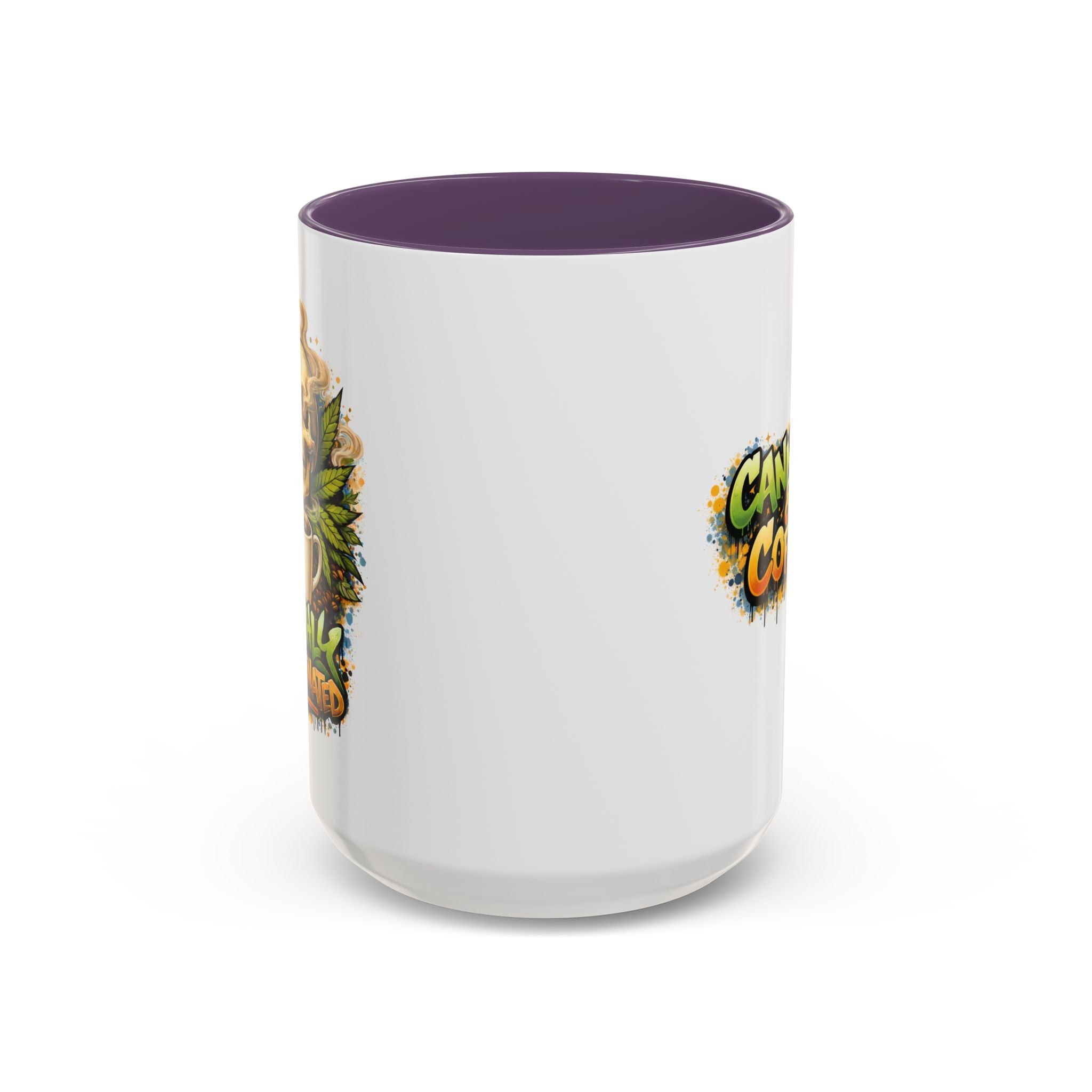 Cannabis & Coffee Accent Mug — 11/15oz Ceramic Coffee Mug