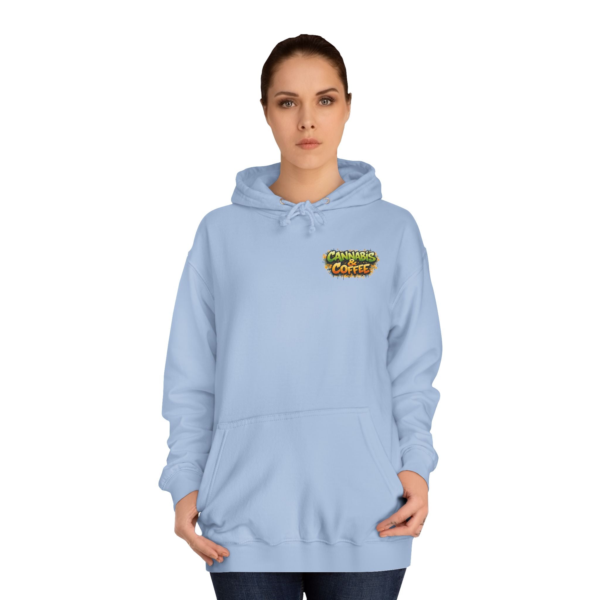 Highly Caffeinated Hoodie – Skull & Coffee Graphic College Pullover