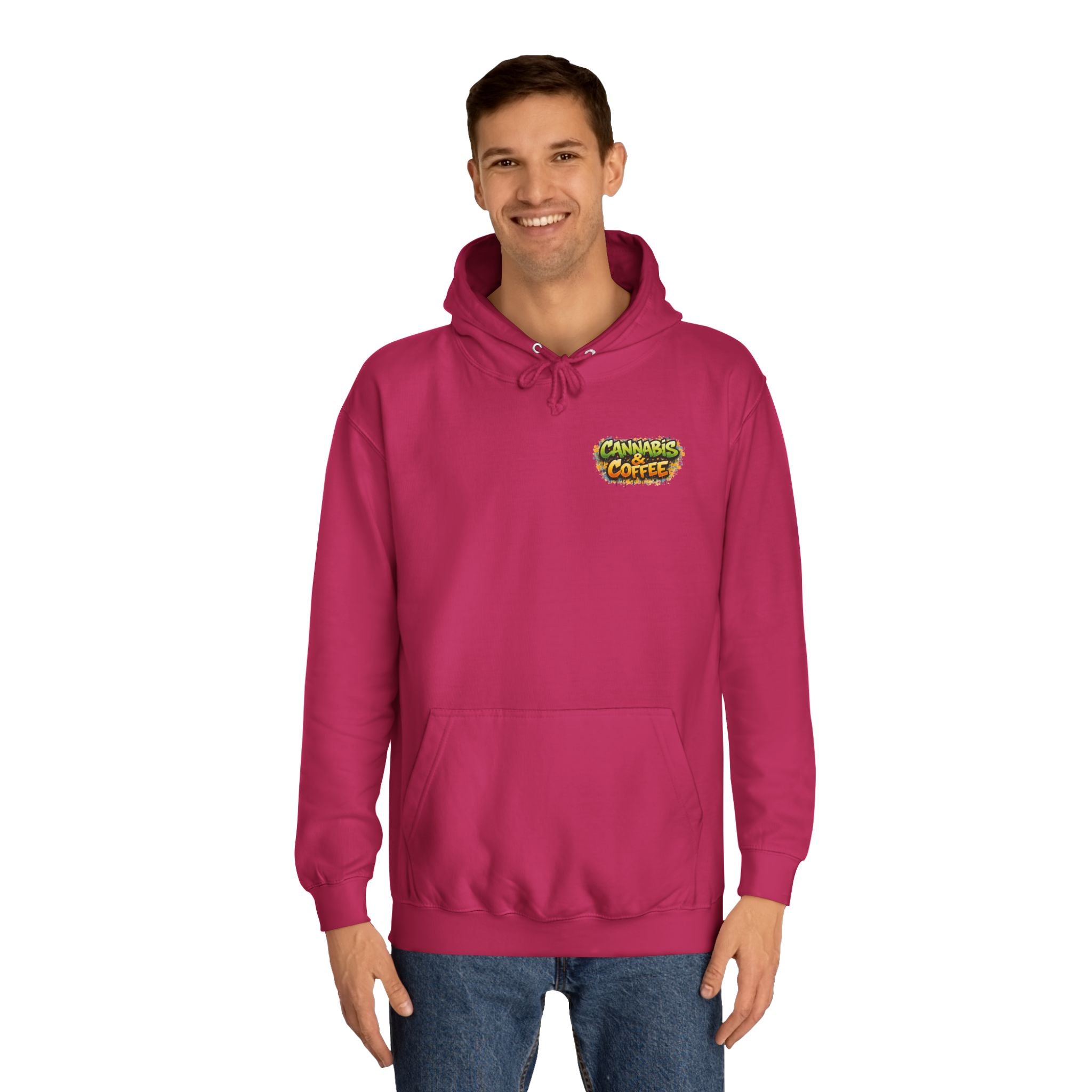 Highly Caffeinated Hoodie – Skull & Coffee Graphic College Pullover