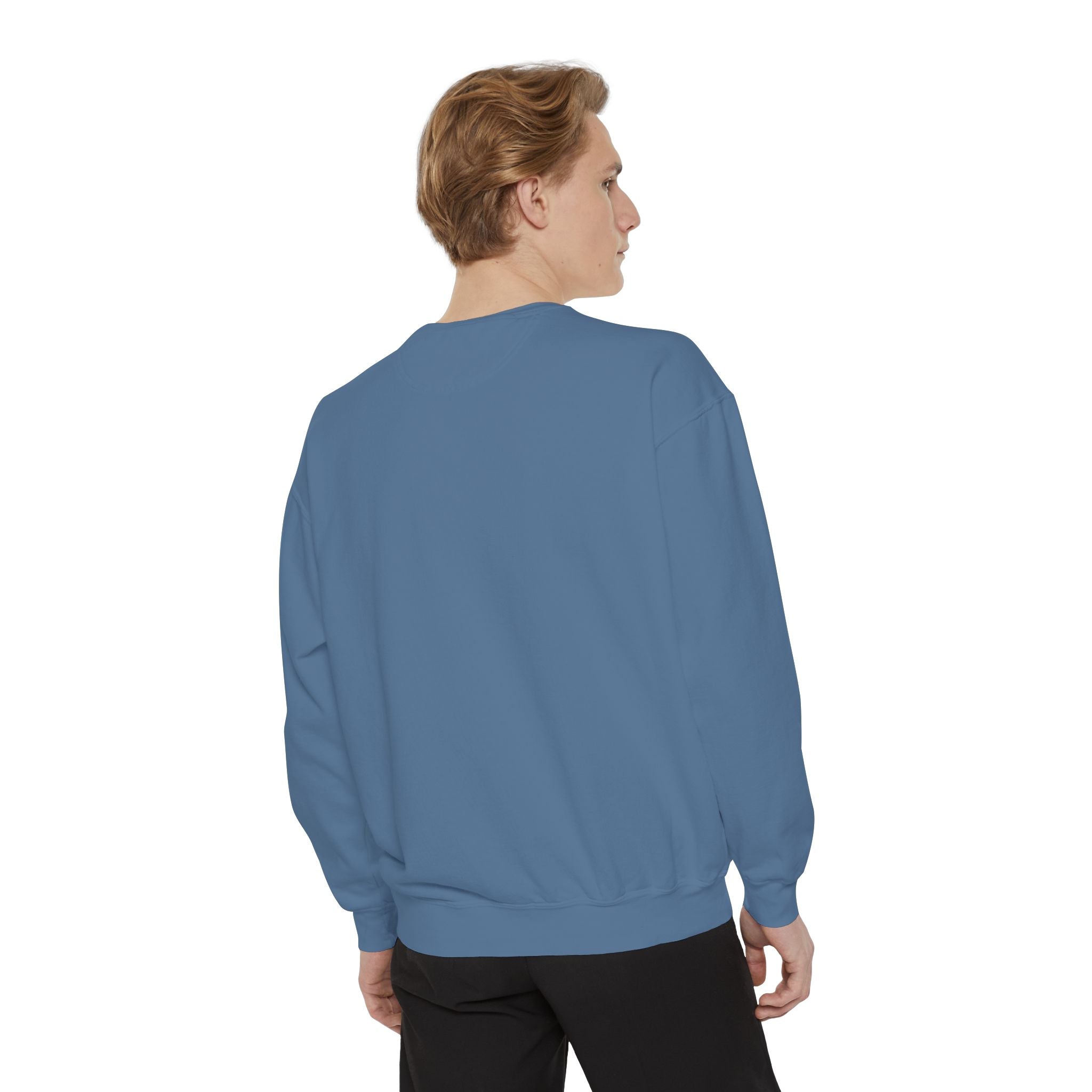 Coral Floral Motorcycle Sweatshirt — 'Ride Wild' Chest Graphic