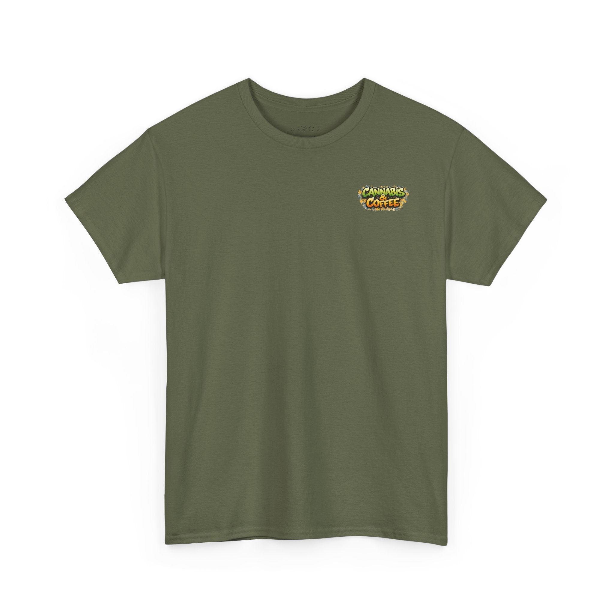 Coffee Skull Tee — "Highly Caffeinated" Graphic Shirt for Coffee Lovers