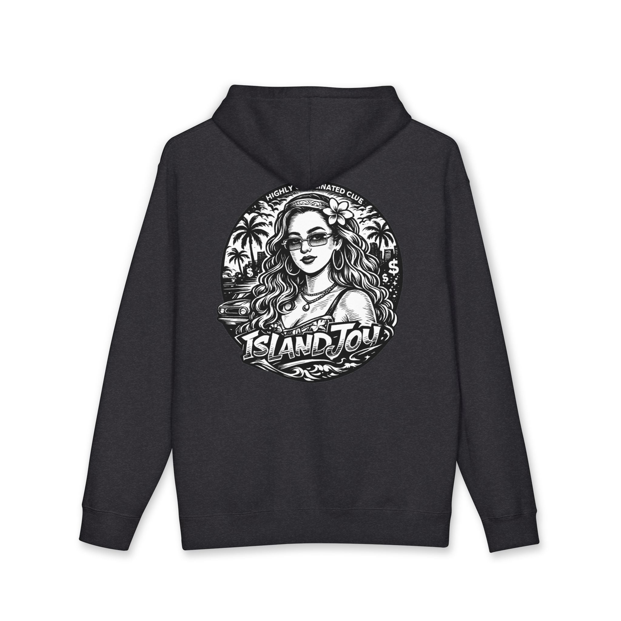 Island Tour Hoodie — Vintage Palm Beach Graphic Hooded Sweatshirt