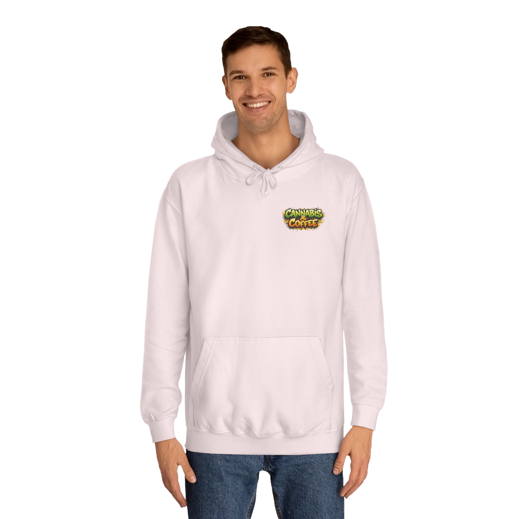 Highly Caffeinated Hoodie – Skull & Coffee Graphic College Pullover