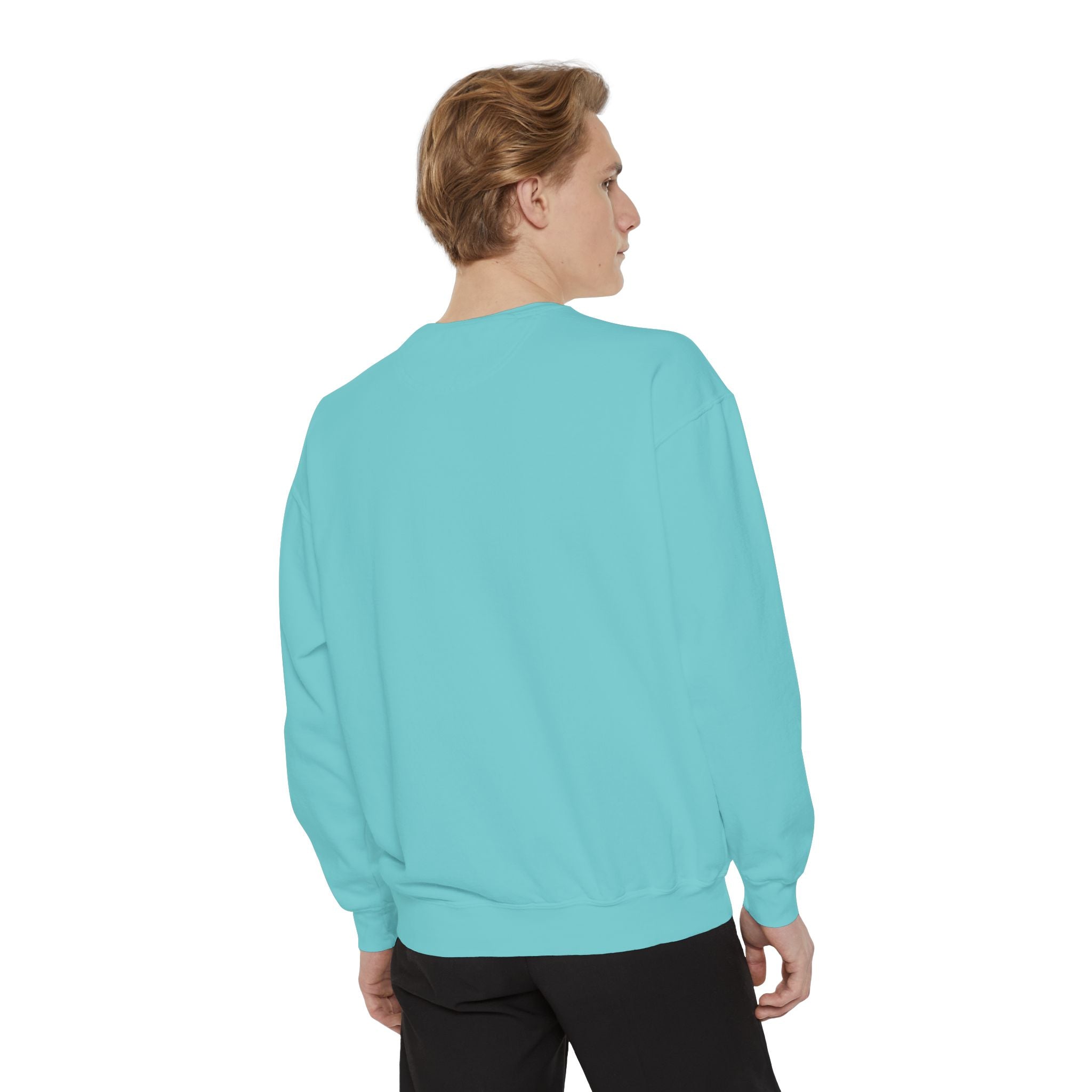 Coral Floral Motorcycle Sweatshirt — 'Ride Wild' Chest Graphic