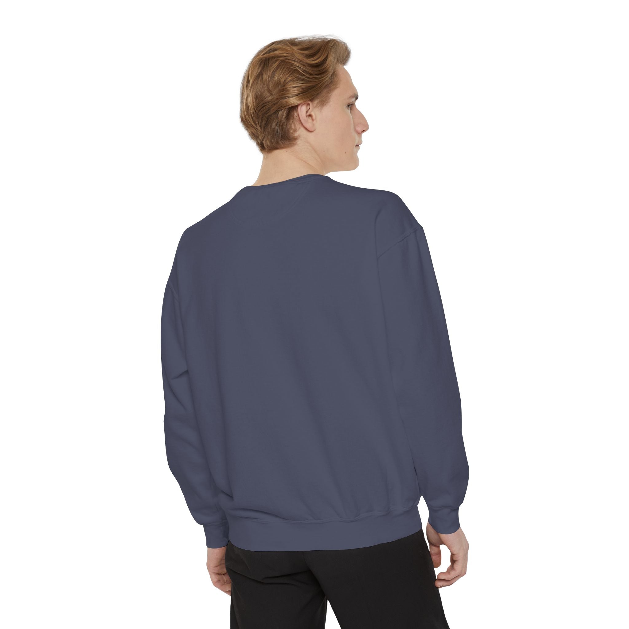 Coral Floral Motorcycle Sweatshirt — 'Ride Wild' Chest Graphic