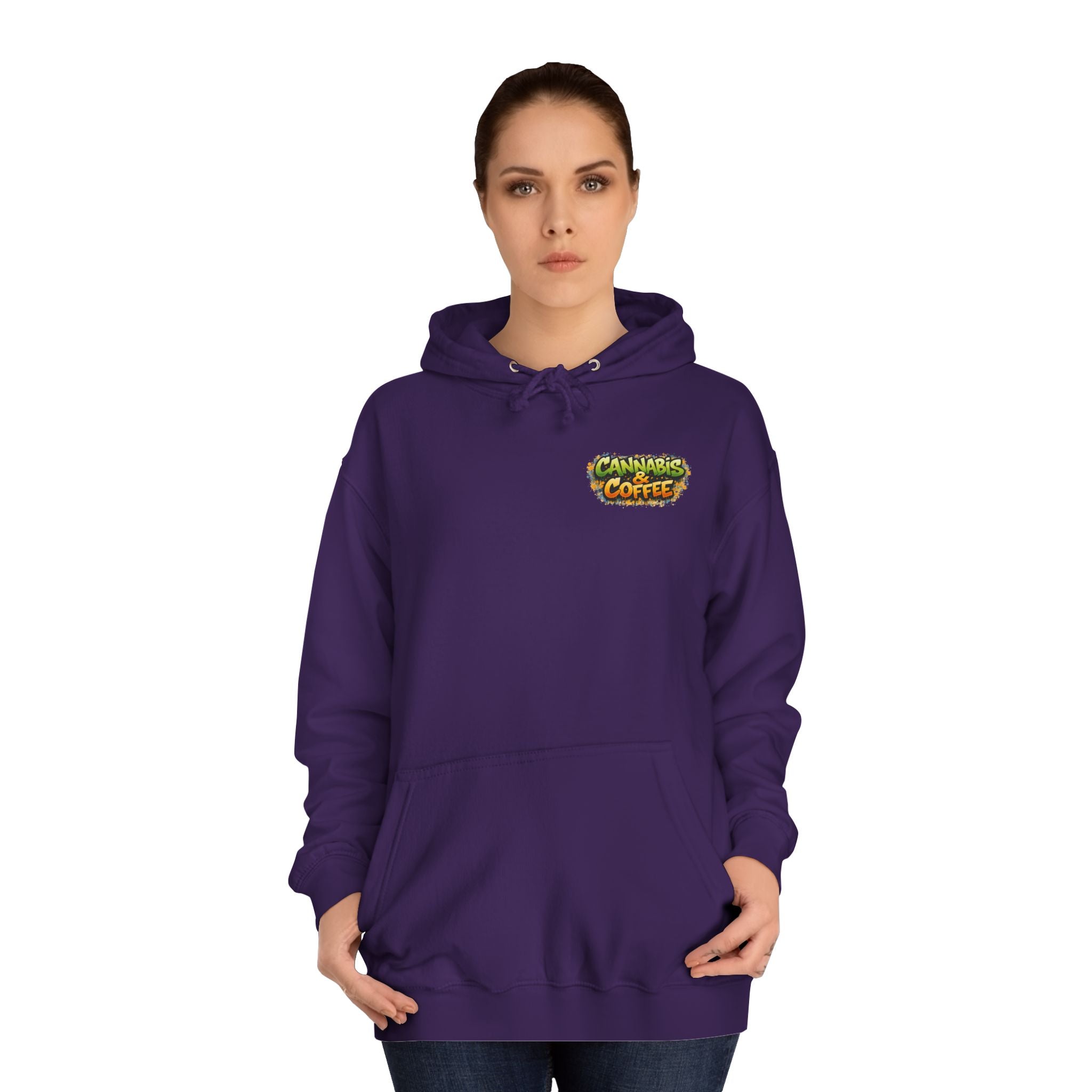 Highly Caffeinated Hoodie – Skull & Coffee Graphic College Pullover