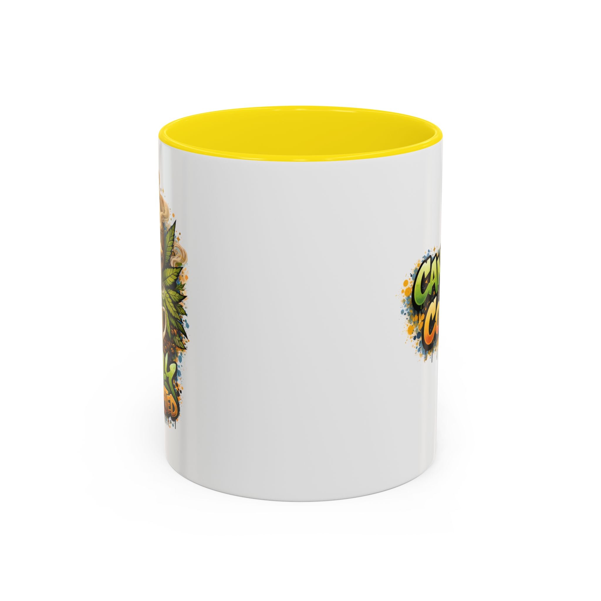 Cannabis & Coffee Accent Mug — 11/15oz Ceramic Coffee Mug