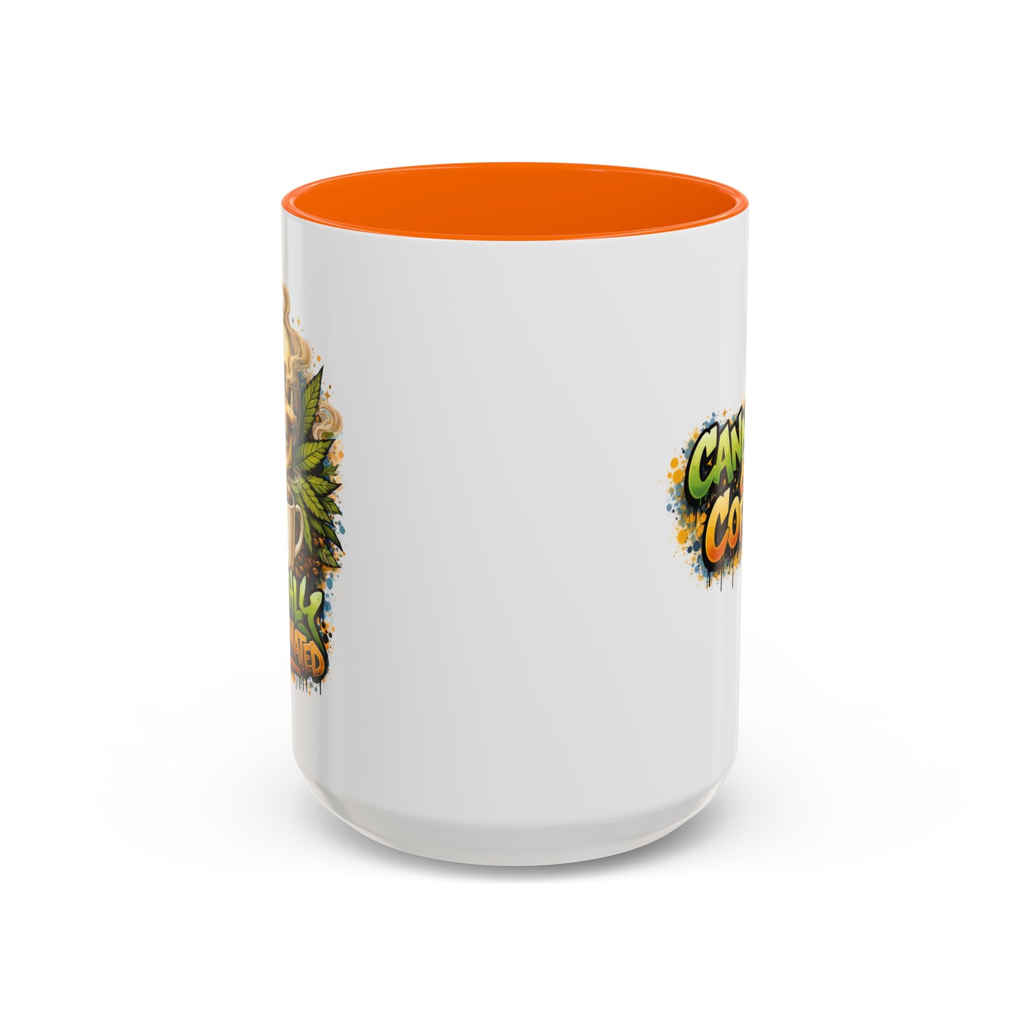Cannabis & Coffee Accent Mug — 11/15oz Ceramic Coffee Mug