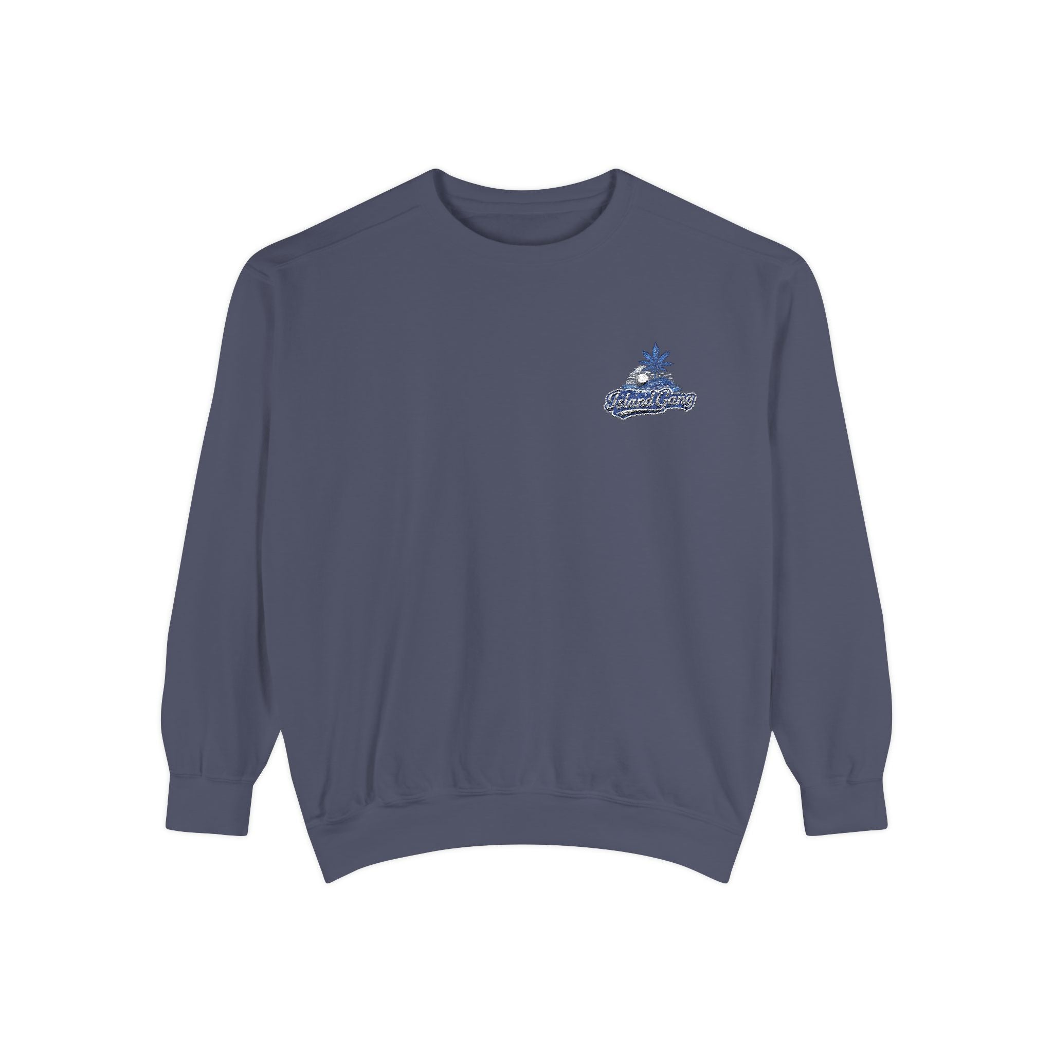 Coral Floral Motorcycle Sweatshirt — 'Ride Wild' Chest Graphic