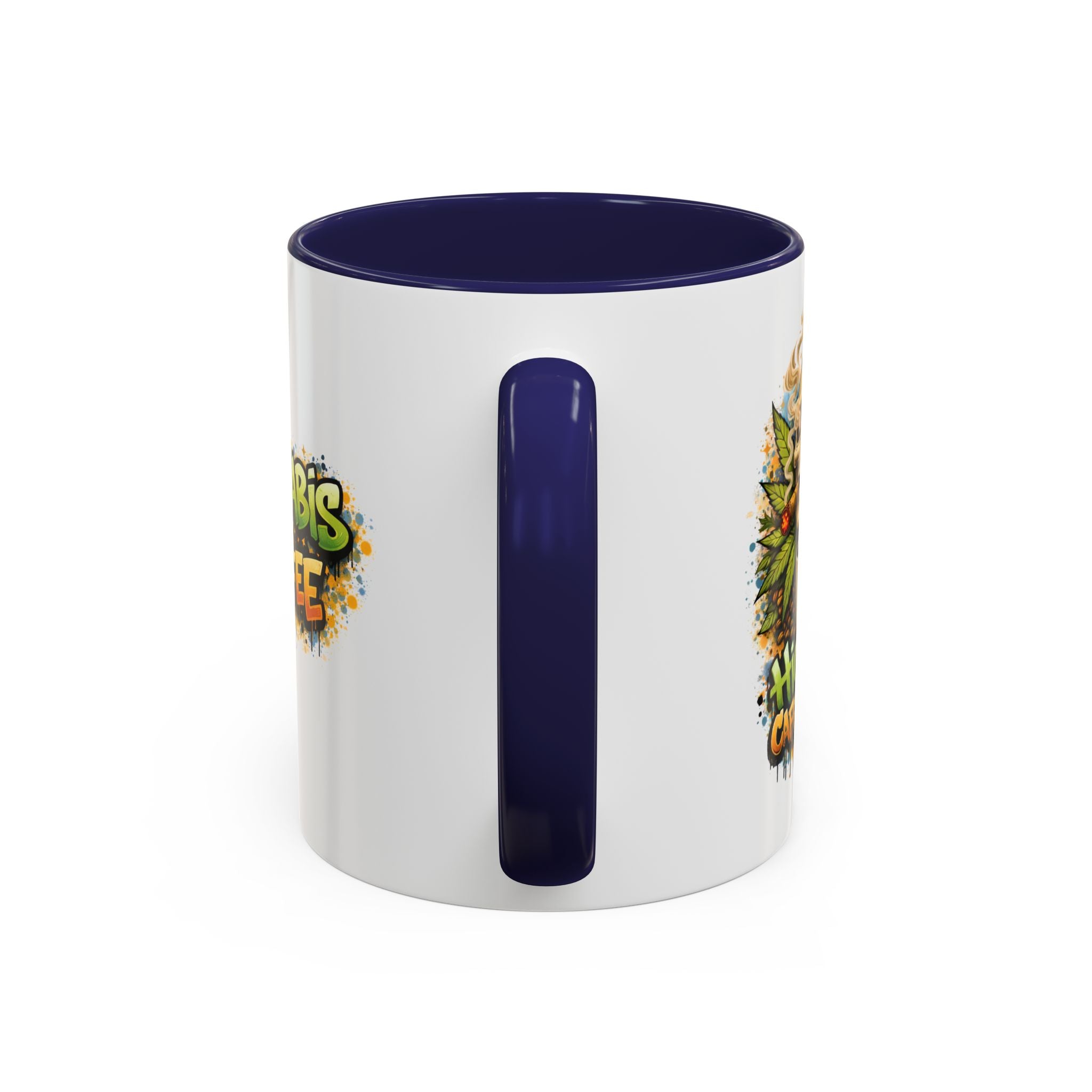 Cannabis & Coffee Accent Mug — 11/15oz Ceramic Coffee Mug