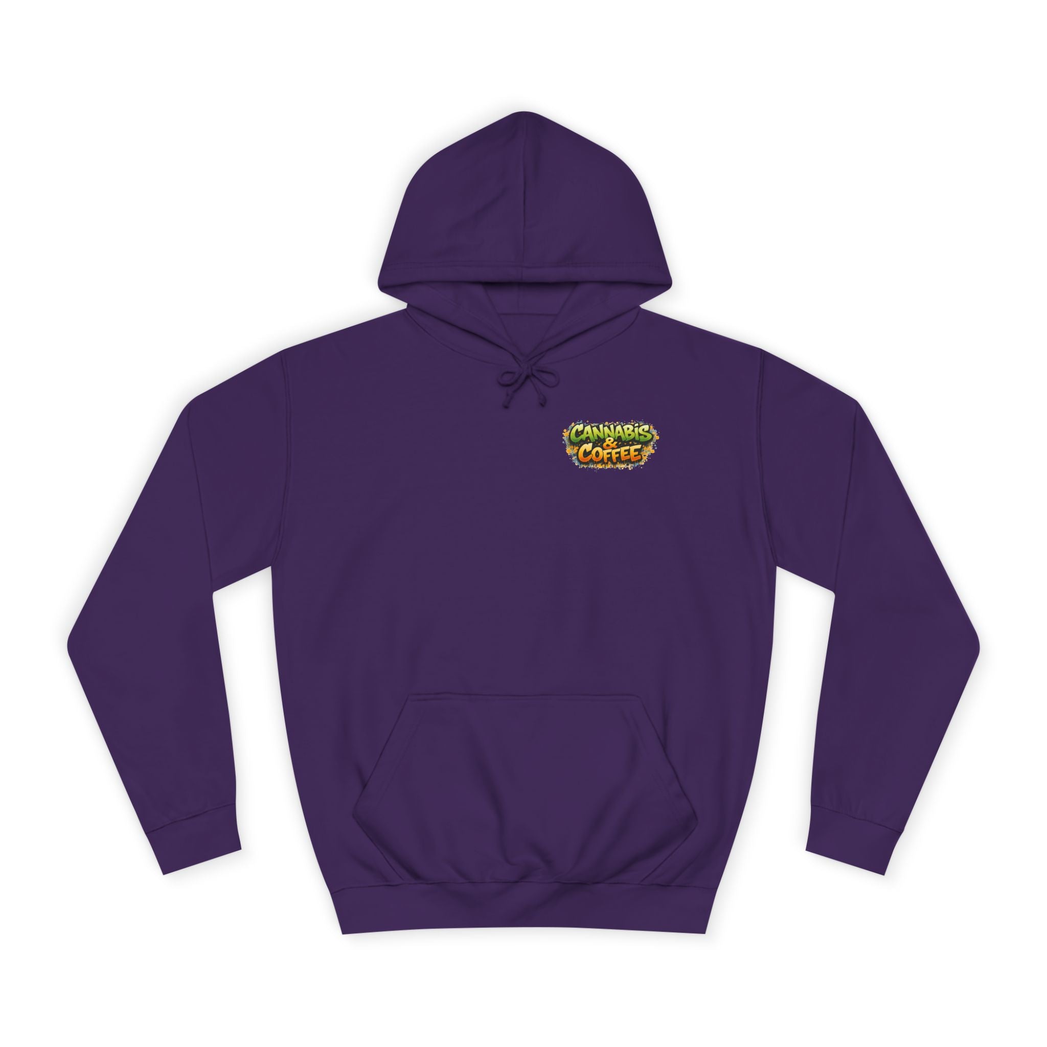 Highly Caffeinated Hoodie – Skull & Coffee Graphic College Pullover