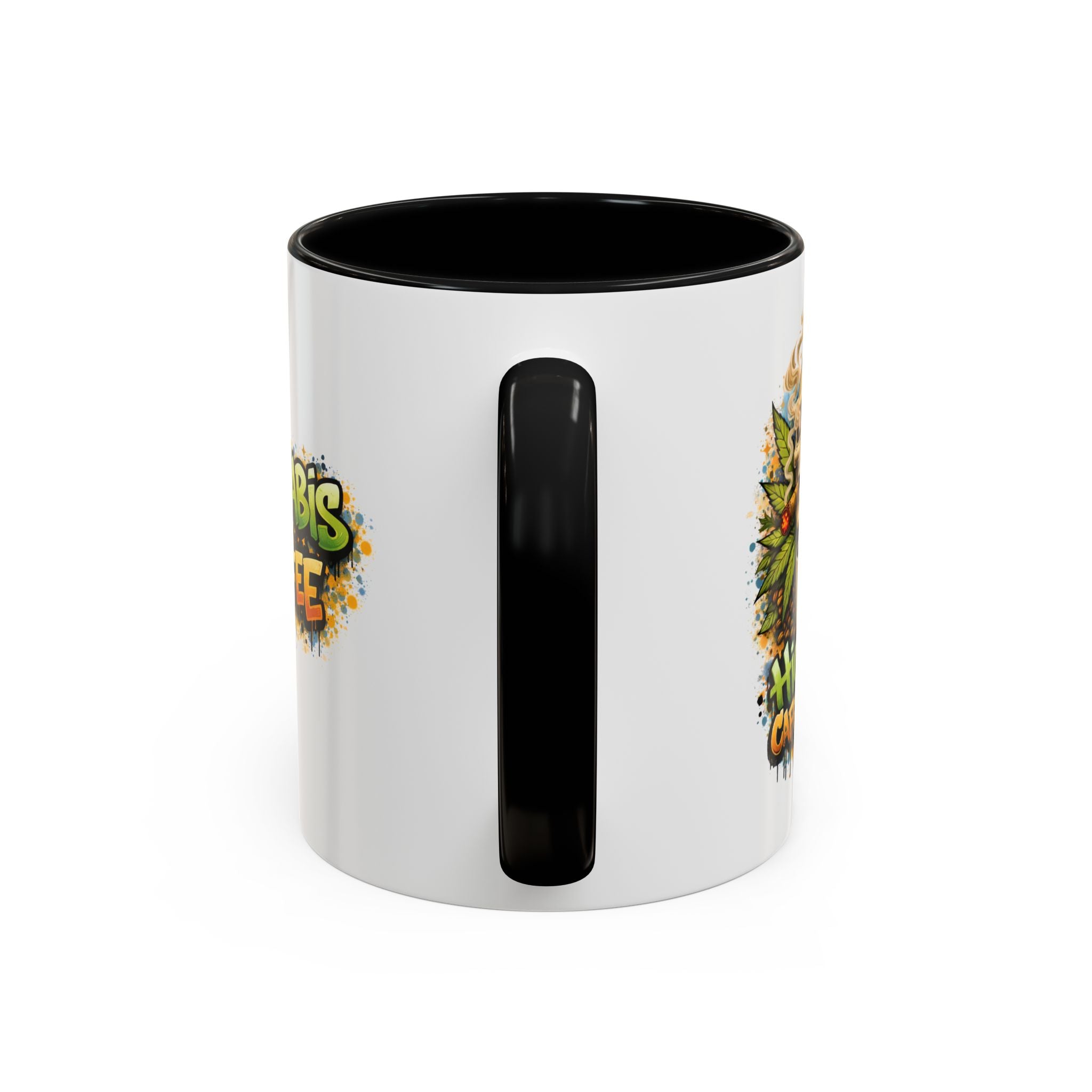 Cannabis & Coffee Accent Mug — 11/15oz Ceramic Coffee Mug