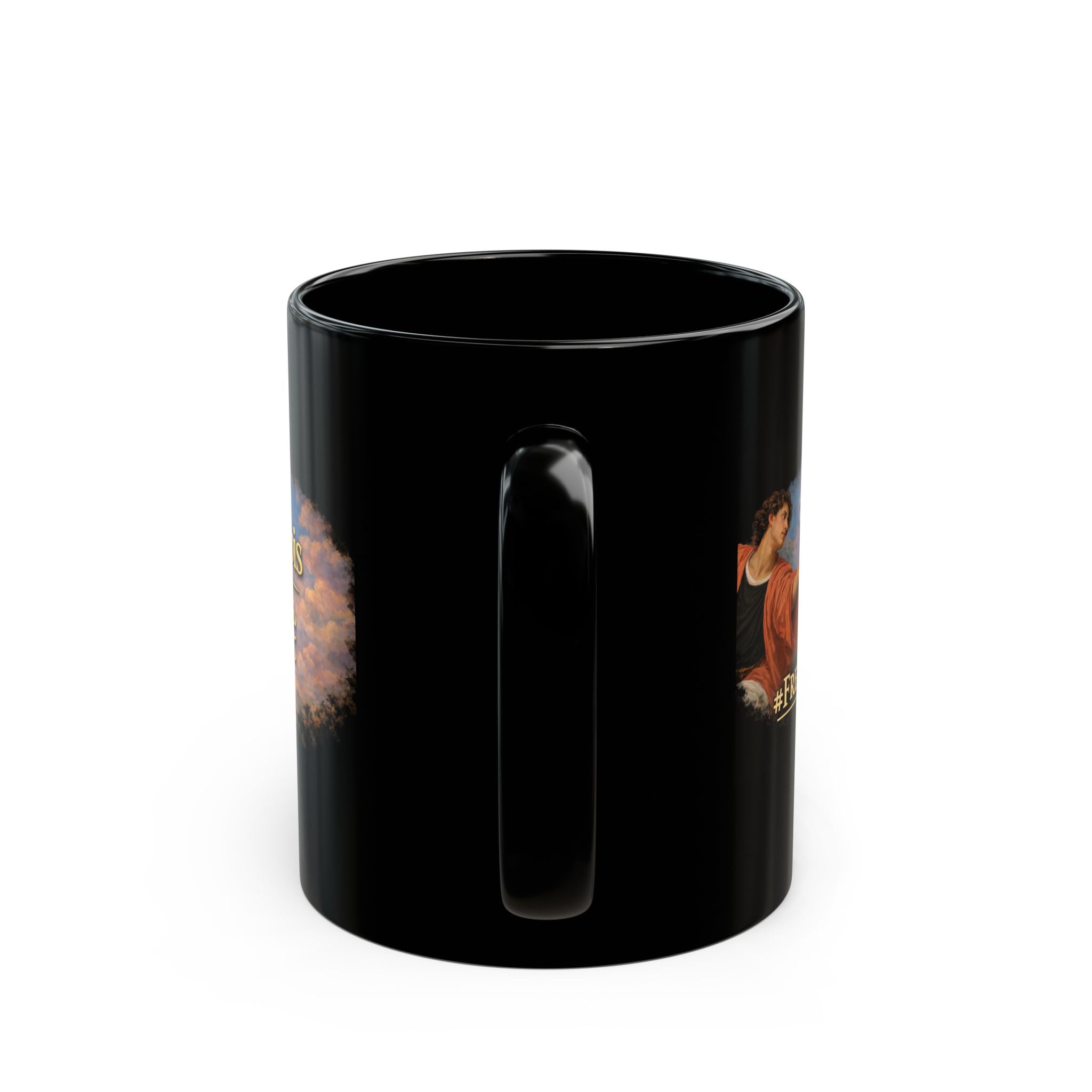 Cannabis and Coffee Black Mug — 11oz/15oz Coffee Cup for Cannabis Enthusiasts