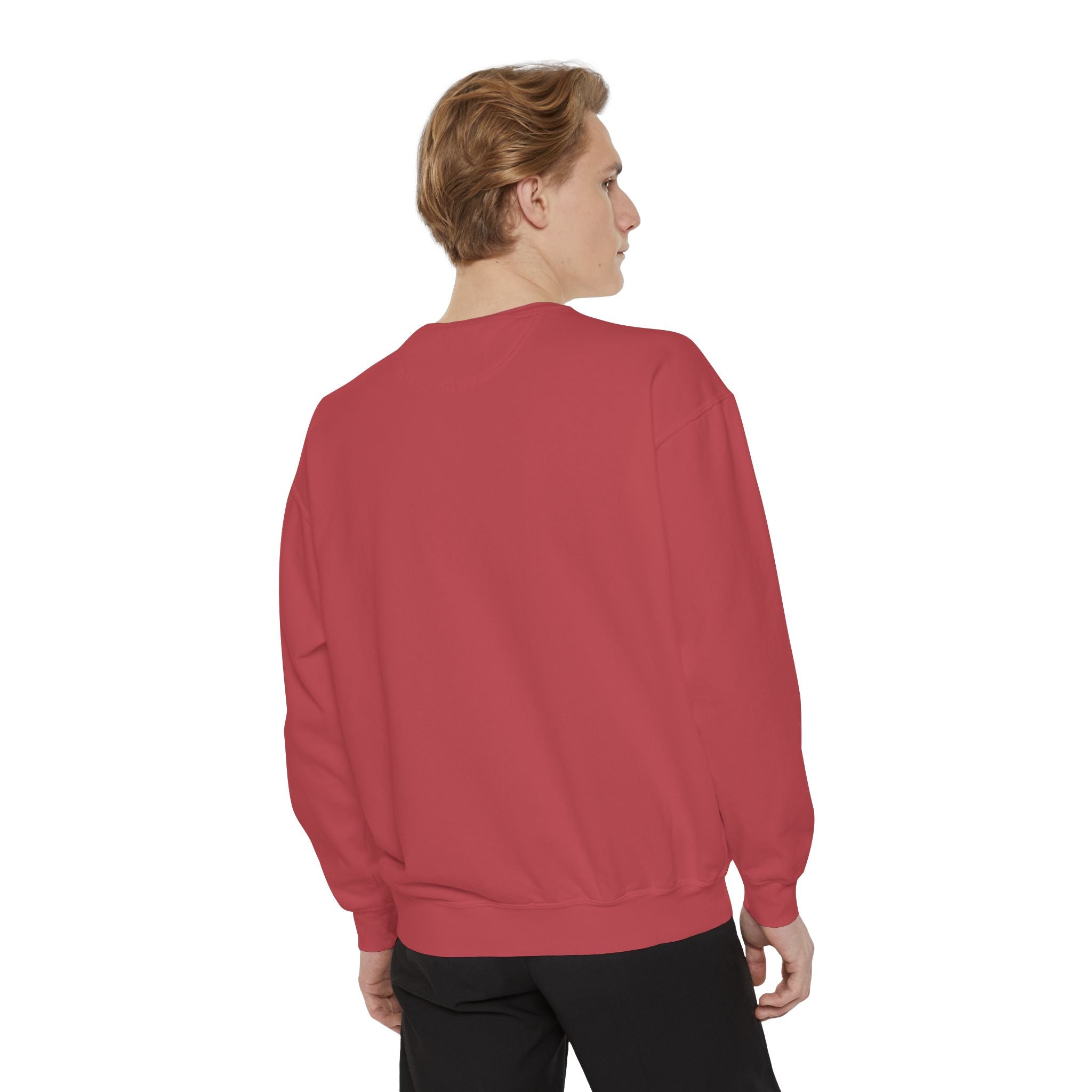 Coral Floral Motorcycle Sweatshirt — 'Ride Wild' Chest Graphic