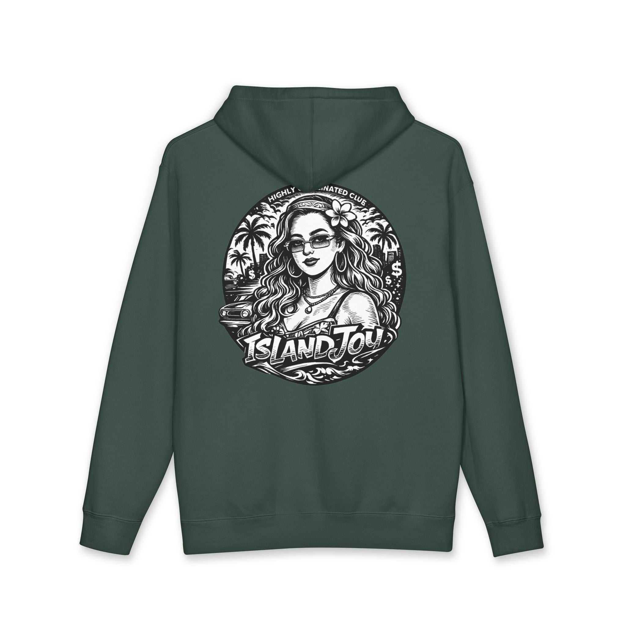 Island Tour Hoodie — Vintage Palm Beach Graphic Hooded Sweatshirt