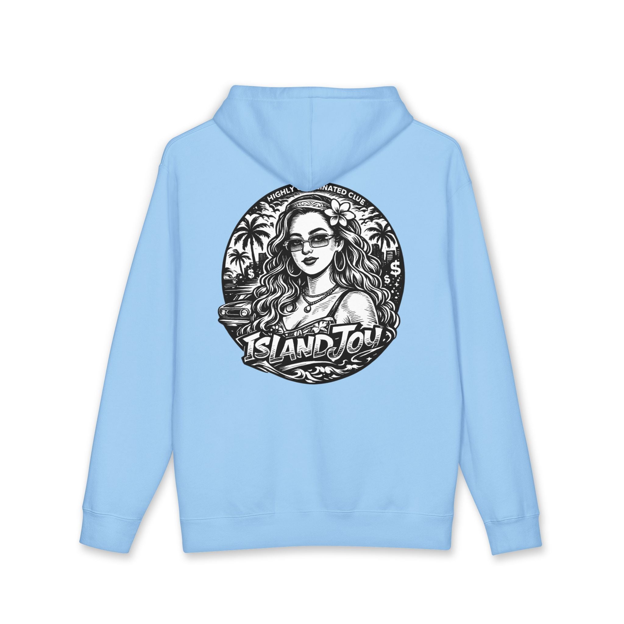 Island Tour Hoodie — Vintage Palm Beach Graphic Hooded Sweatshirt