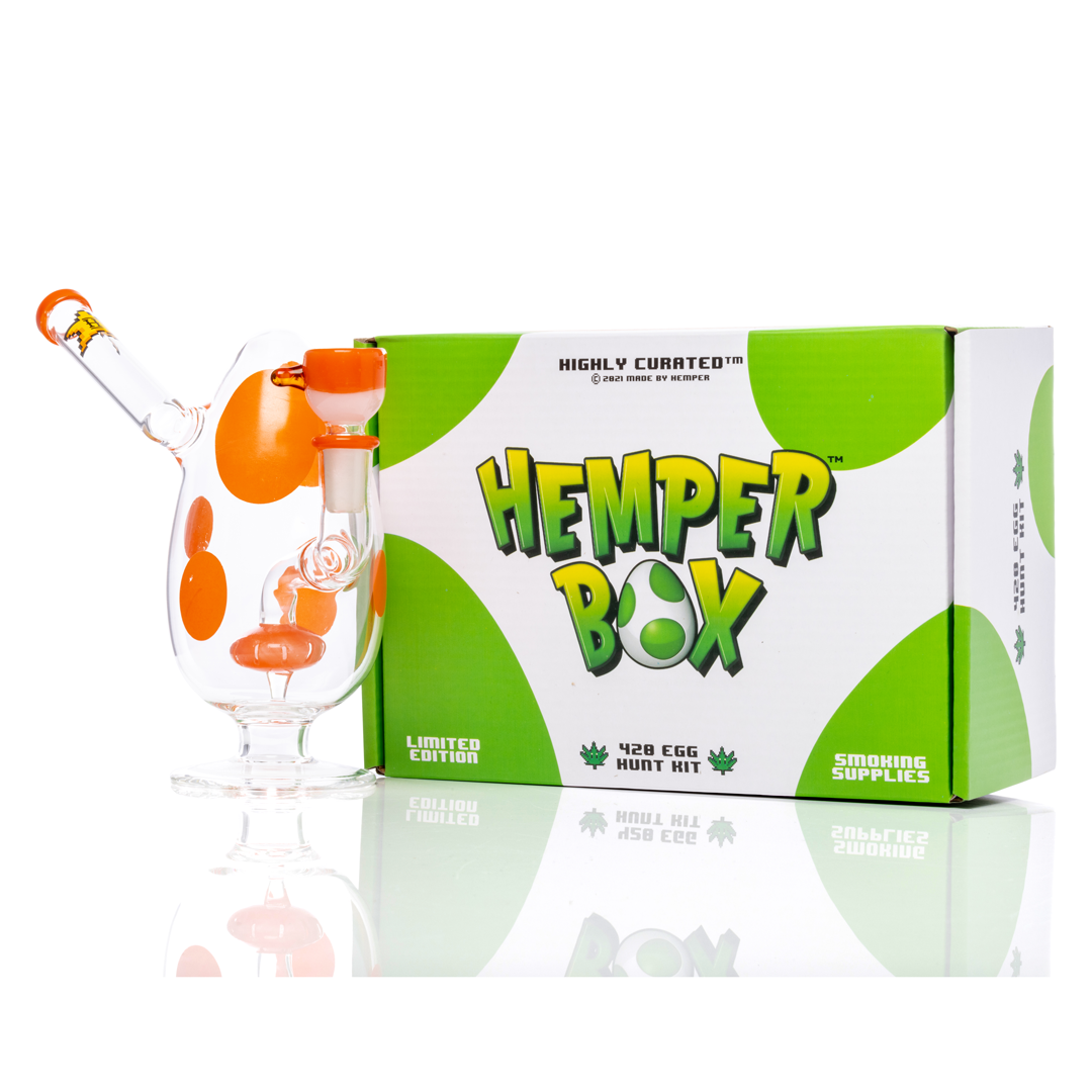 Hemper 7” Spotted Egg Mini Bong